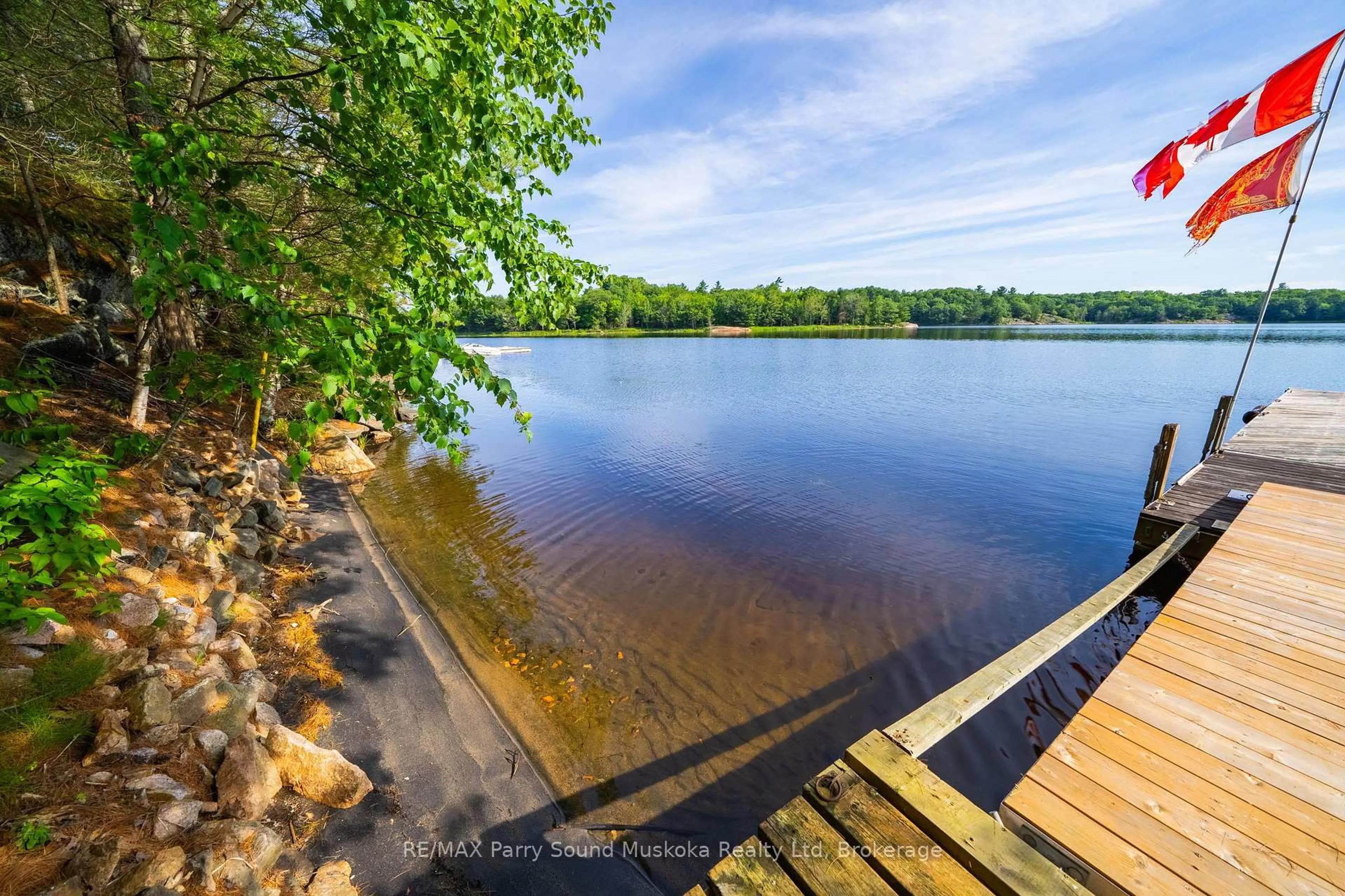 A pic from outside/outdoor area/front of a property/back of a property/a pic from drone, water/lake/river/ocean view for 48 FRED DUBIE Rd, Carling Ontario P0G 1G0