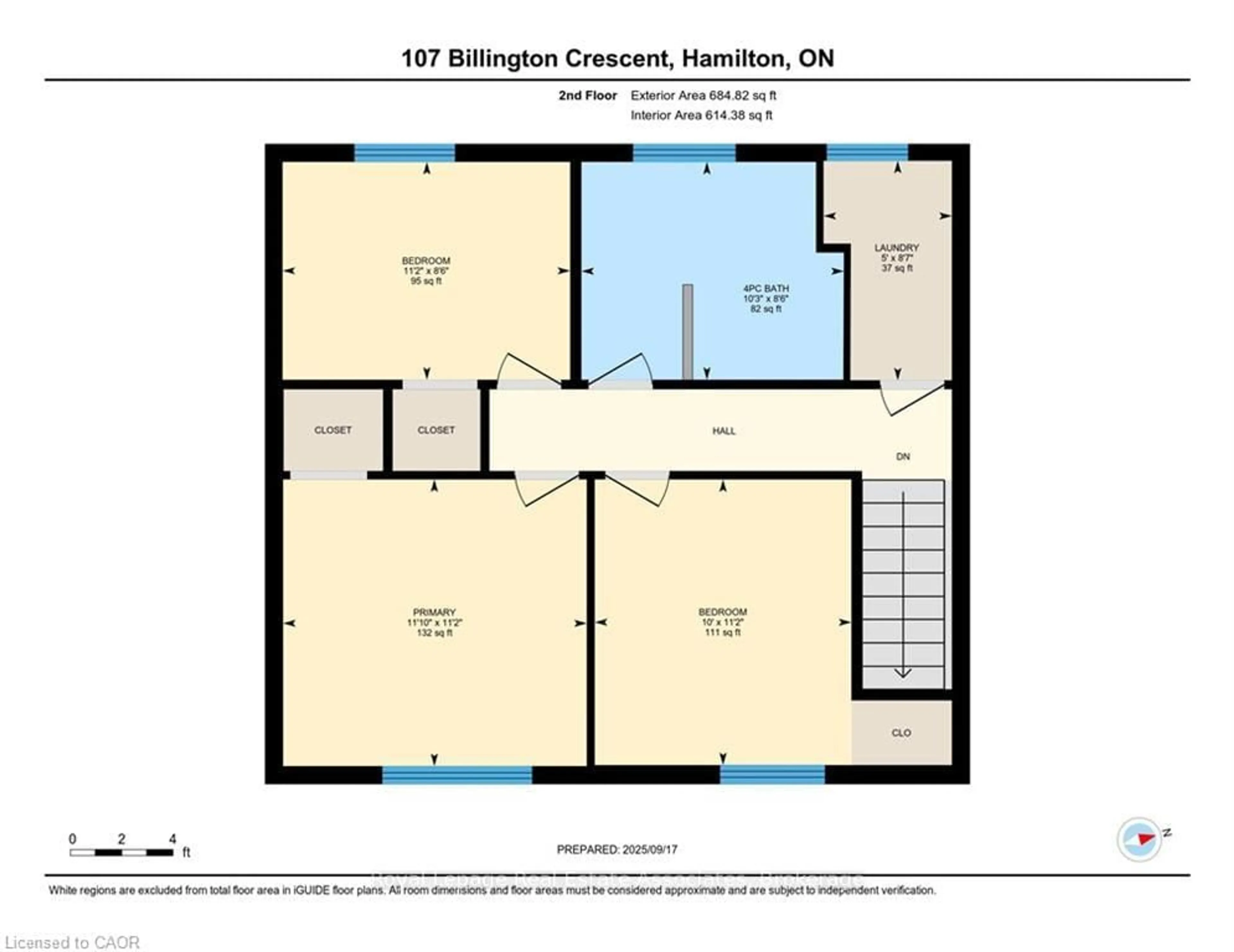 Floor plan for 107 Billington Cres, Hamilton Ontario L8T 4R3
