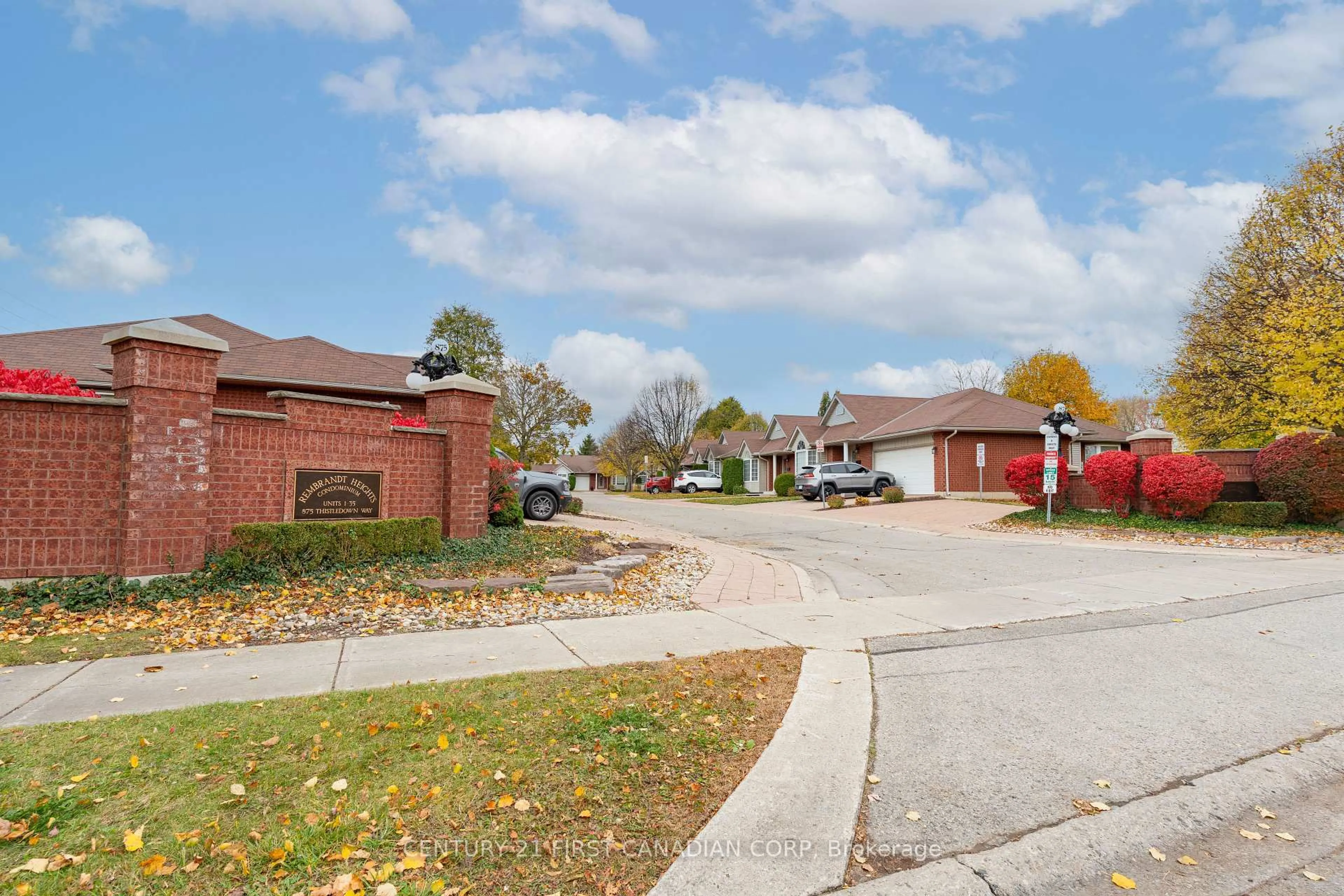 Home with brick exterior material, street for 875 Thistledown Way #16, London North Ontario N6G 5G5