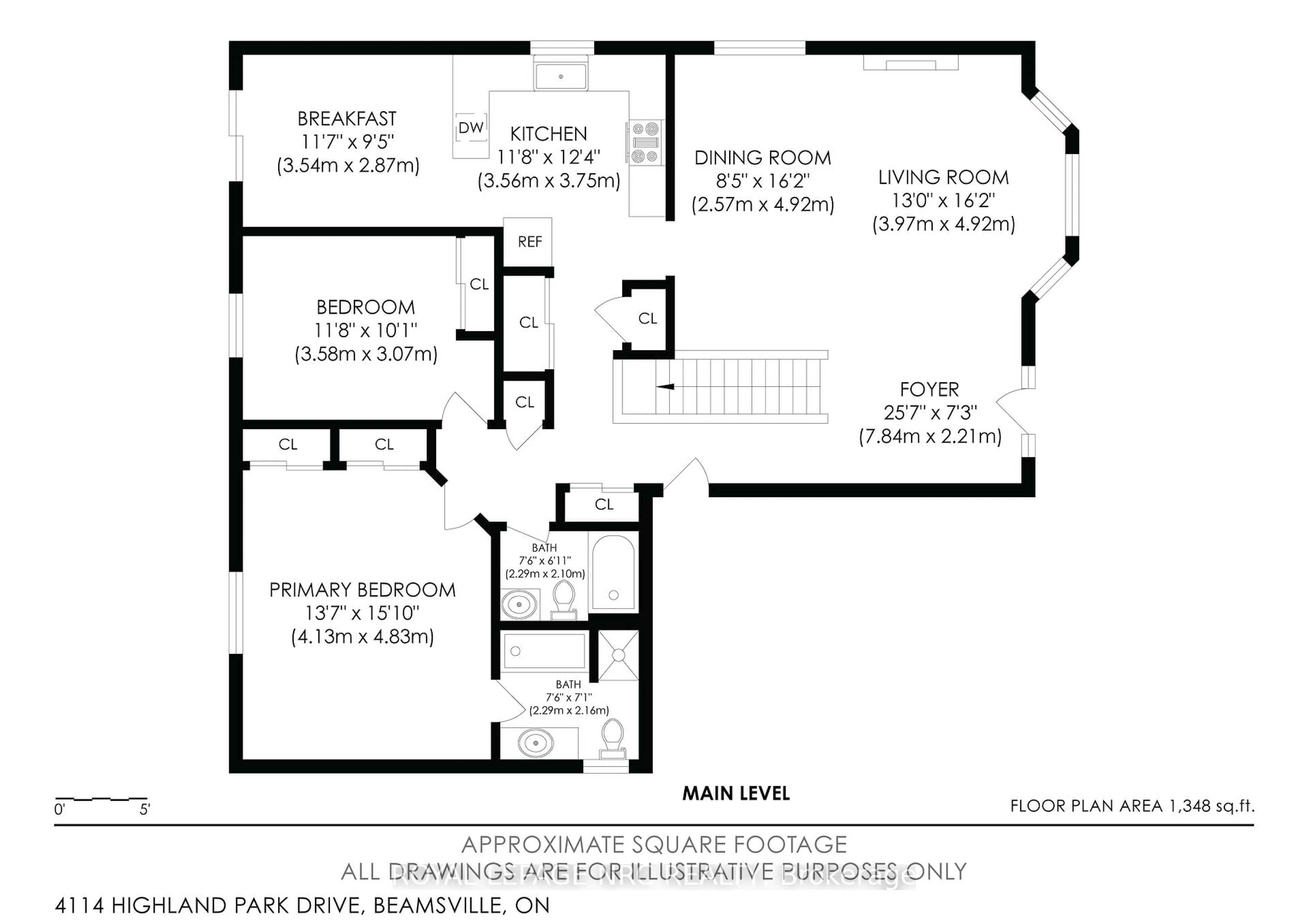 Floor plan for 4114 Highland Park Dr, Lincoln Ontario L3J 0L7