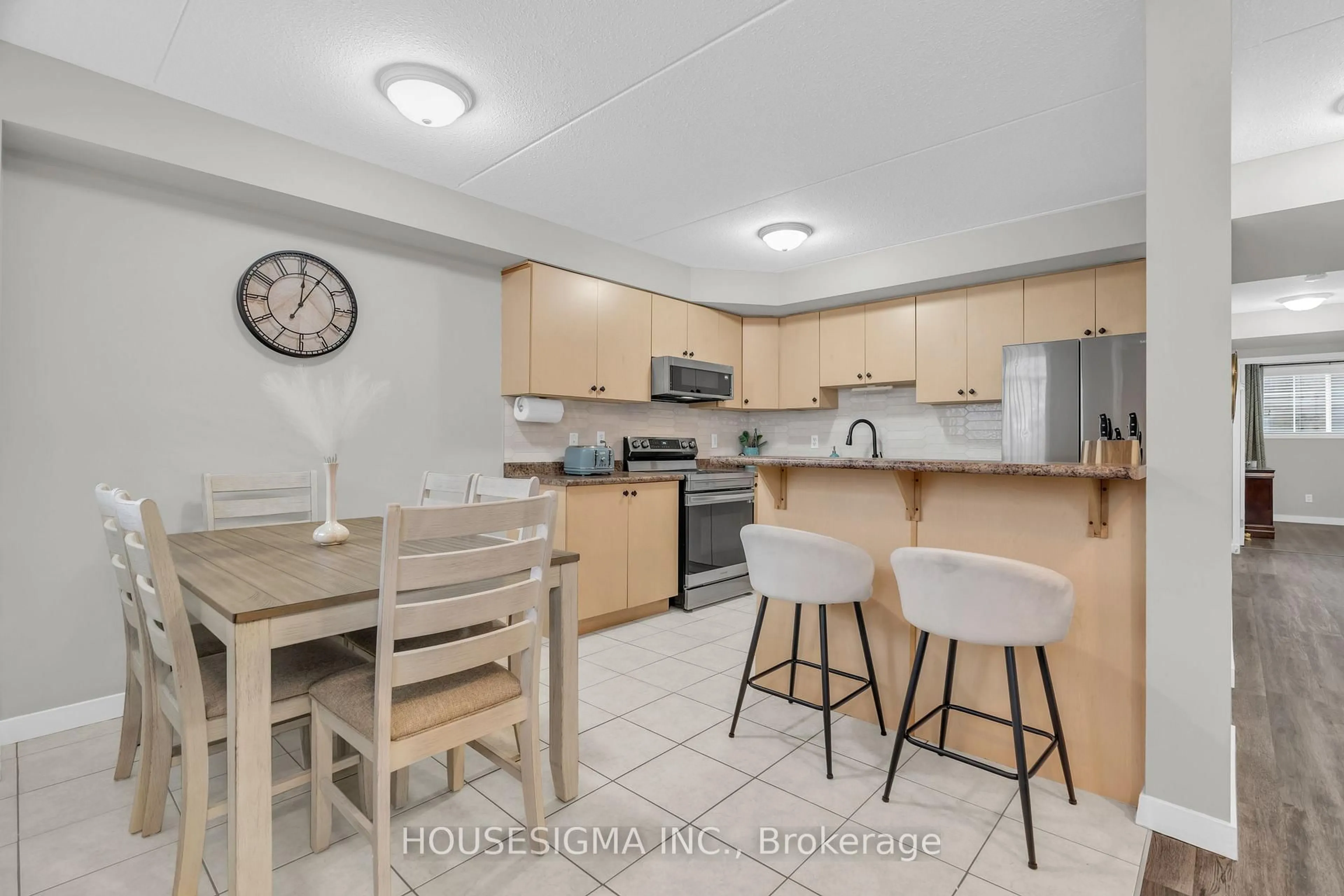 Standard kitchen, ceramic/tile floor for 12 Holborn Dr #C17, Kitchener Ontario N2A 0A4