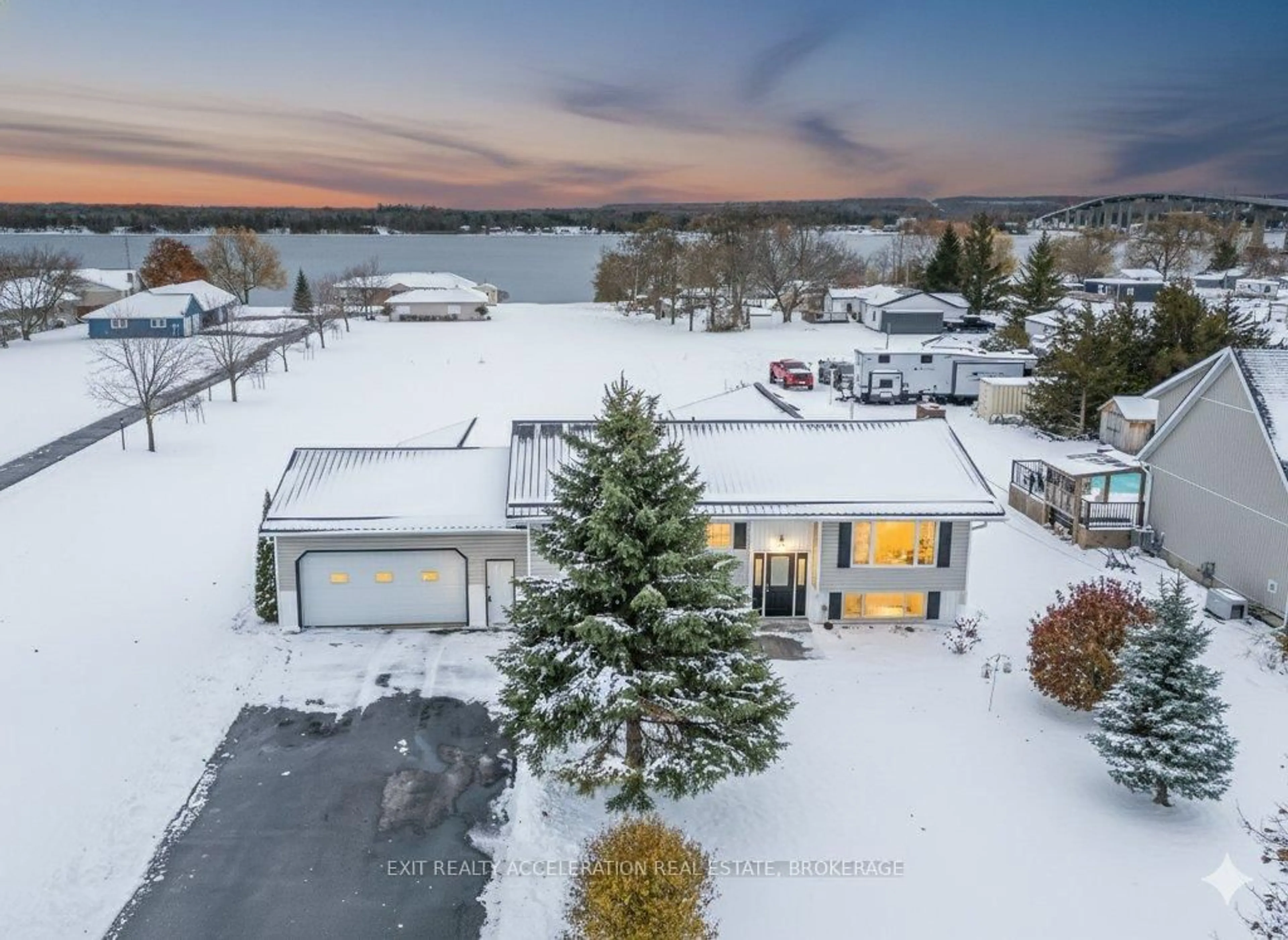 A pic from outside/outdoor area/front of a property/back of a property/a pic from drone, unknown for 32 Bayshore Rd, Tyendinaga Ontario K0K 1X0