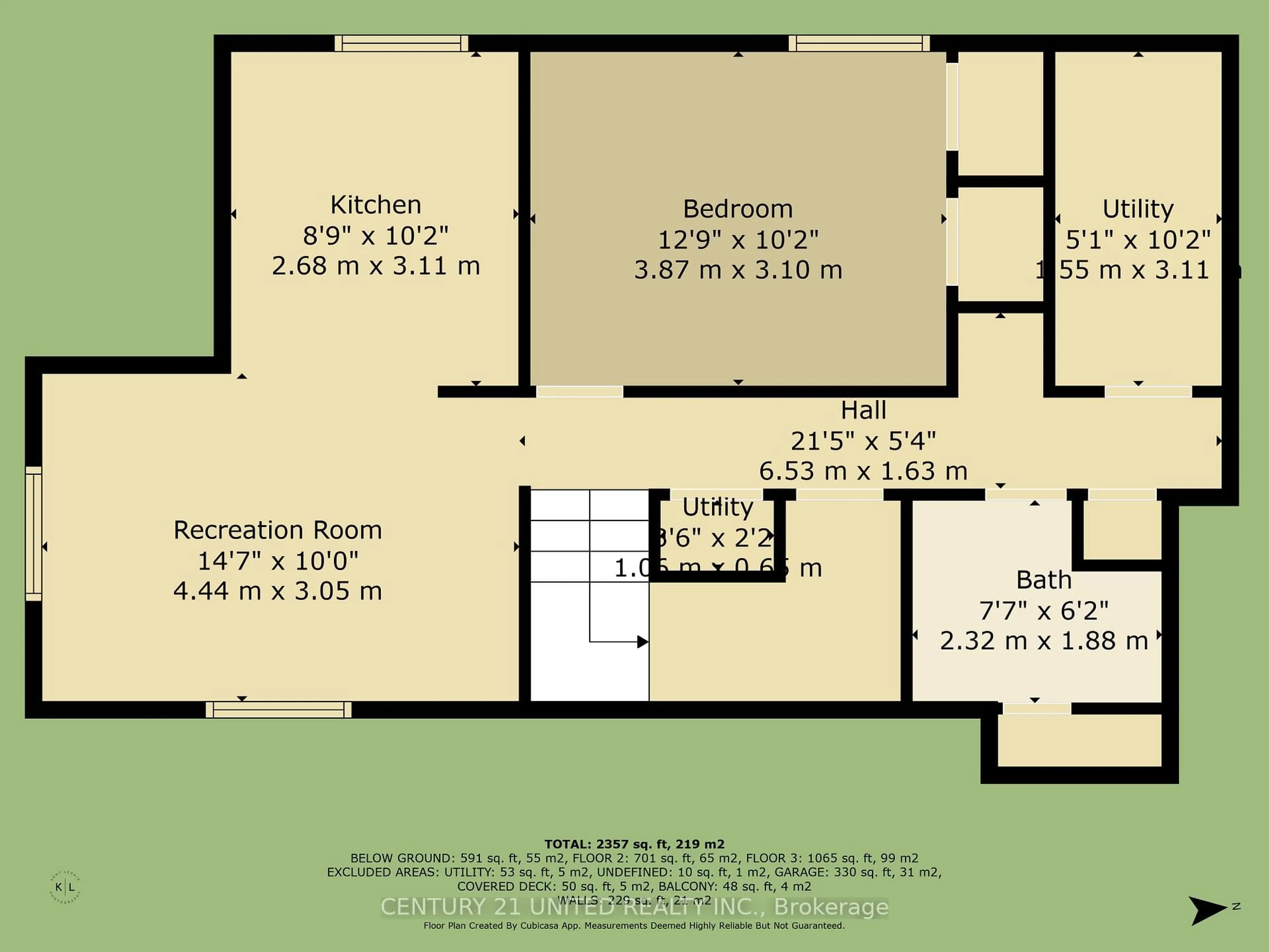 Floor plan for 307 Mullighan Gdns, Peterborough Ontario K9K 0H2
