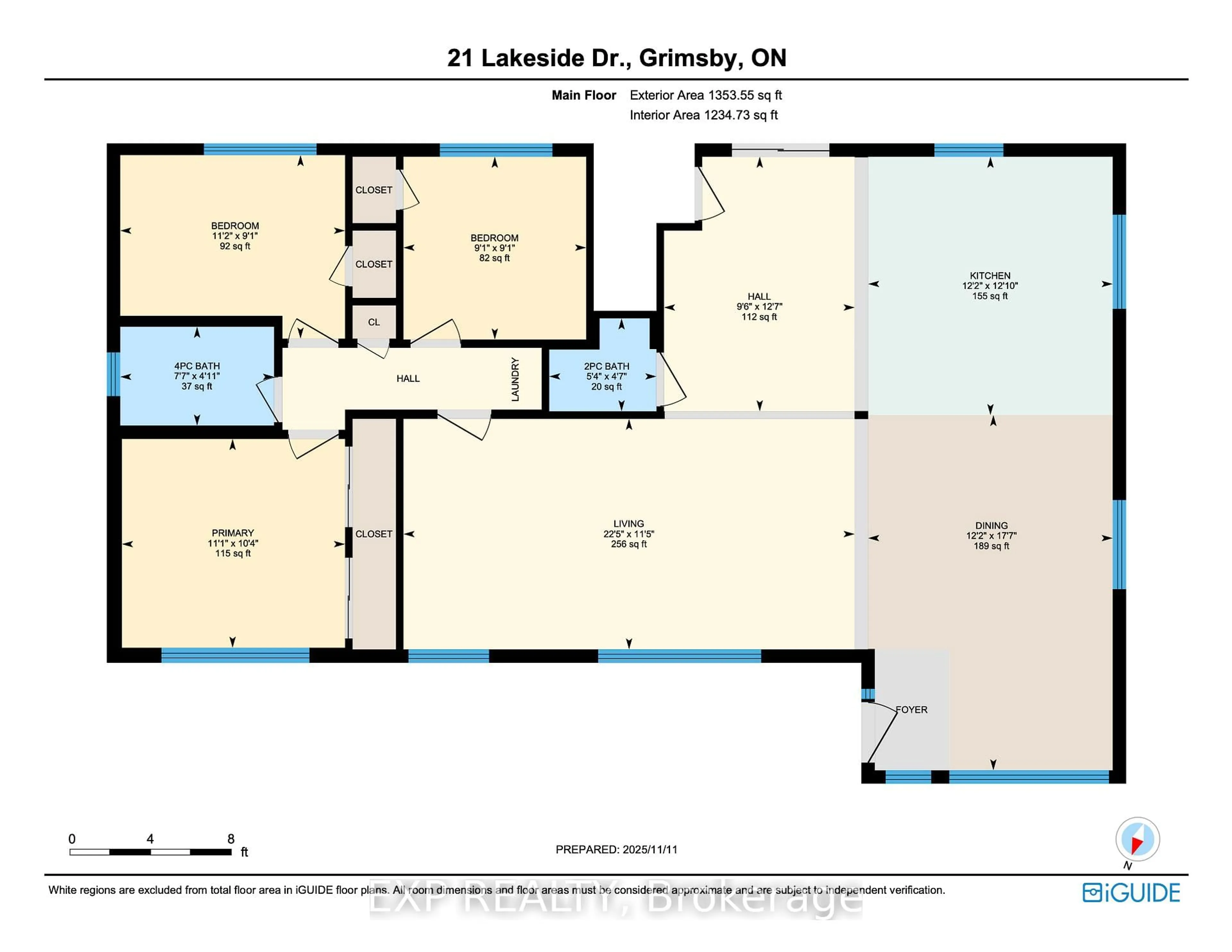 Floor plan for 21 Lakeside Dr, Grimsby Ontario L3M 2K9