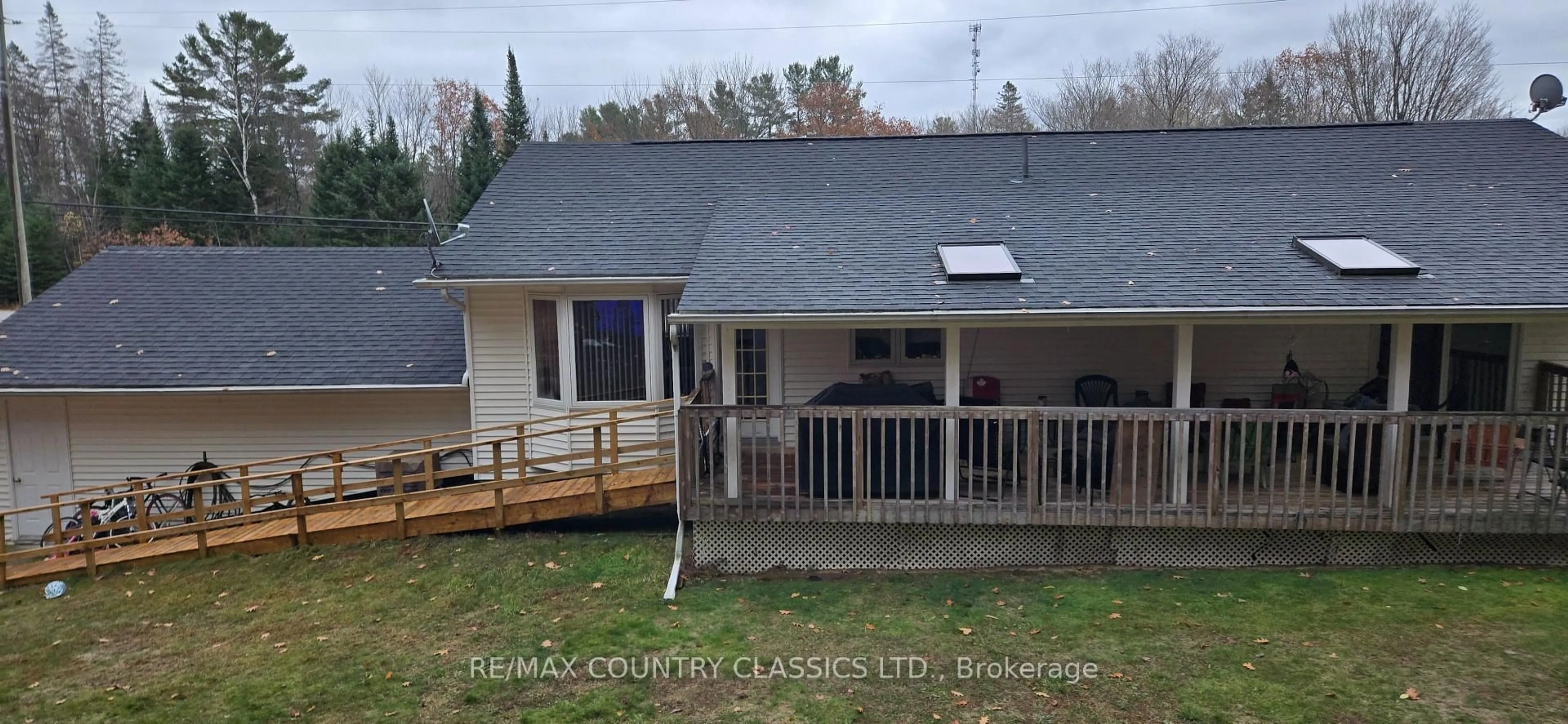 A pic from outside/outdoor area/front of a property/back of a property/a pic from drone, building for 29819 28 Highway, Bancroft Ontario K0L 1C0