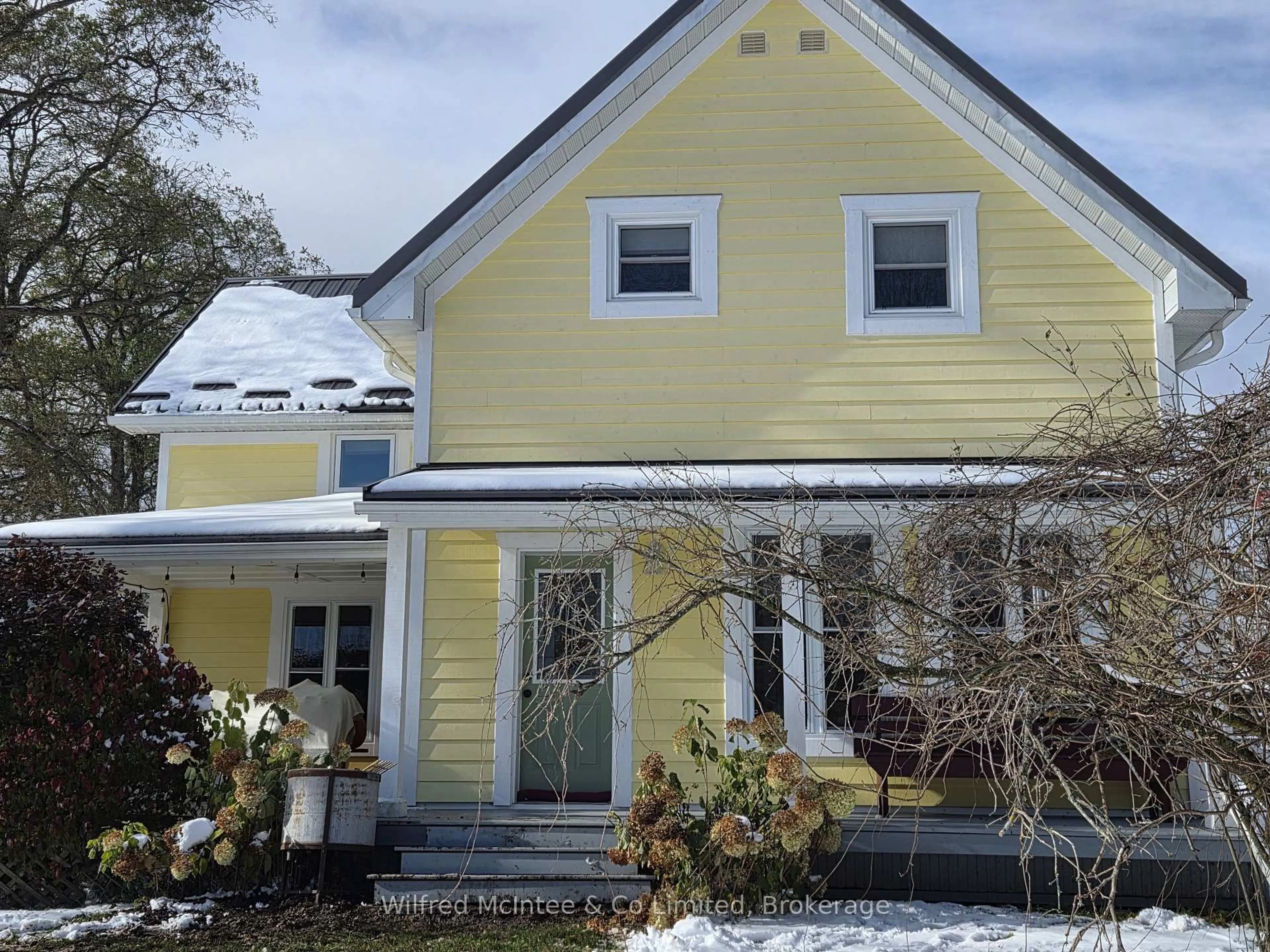 Home with vinyl exterior material, street for 318840 Grey Rd 1, Georgian Bluffs Ontario N4K 5N4