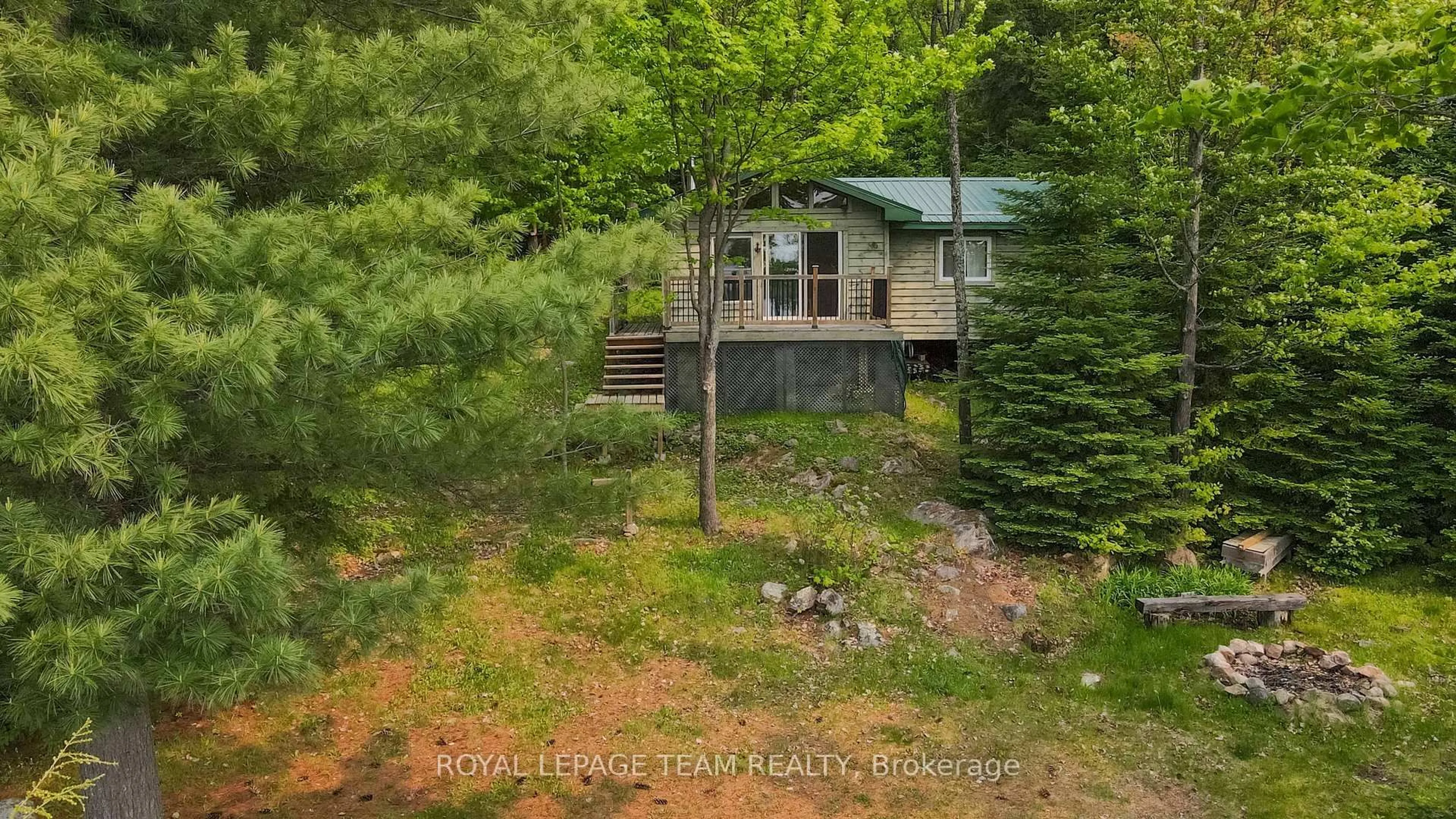 A pic from outside/outdoor area/front of a property/back of a property/a pic from drone, forest/trees view for Lot 6 Burnt Island Island, Barry's Bay Ontario K0J 1B0