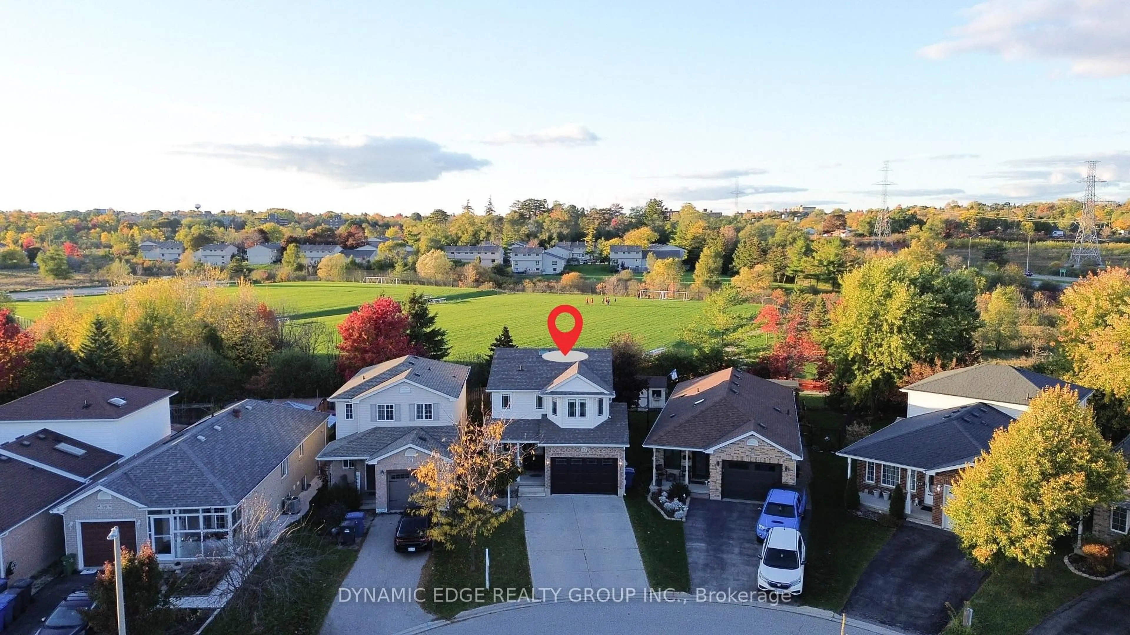 A pic from outside/outdoor area/front of a property/back of a property/a pic from drone, street for 23 Bronwyn Pl, Guelph Ontario N1K 1X1