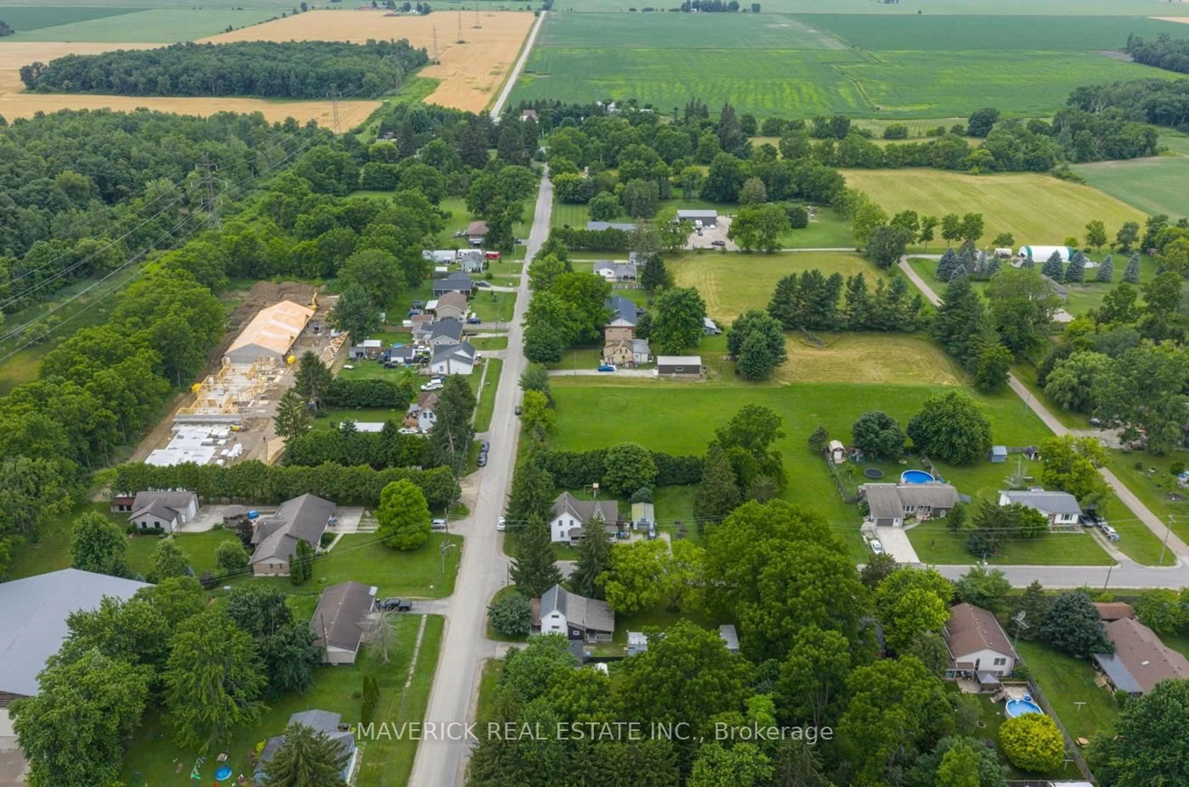 A pic from outside/outdoor area/front of a property/back of a property/a pic from drone, street for 7982 Railroad Line, Brooke-Alvinston Ontario N0N 1A0