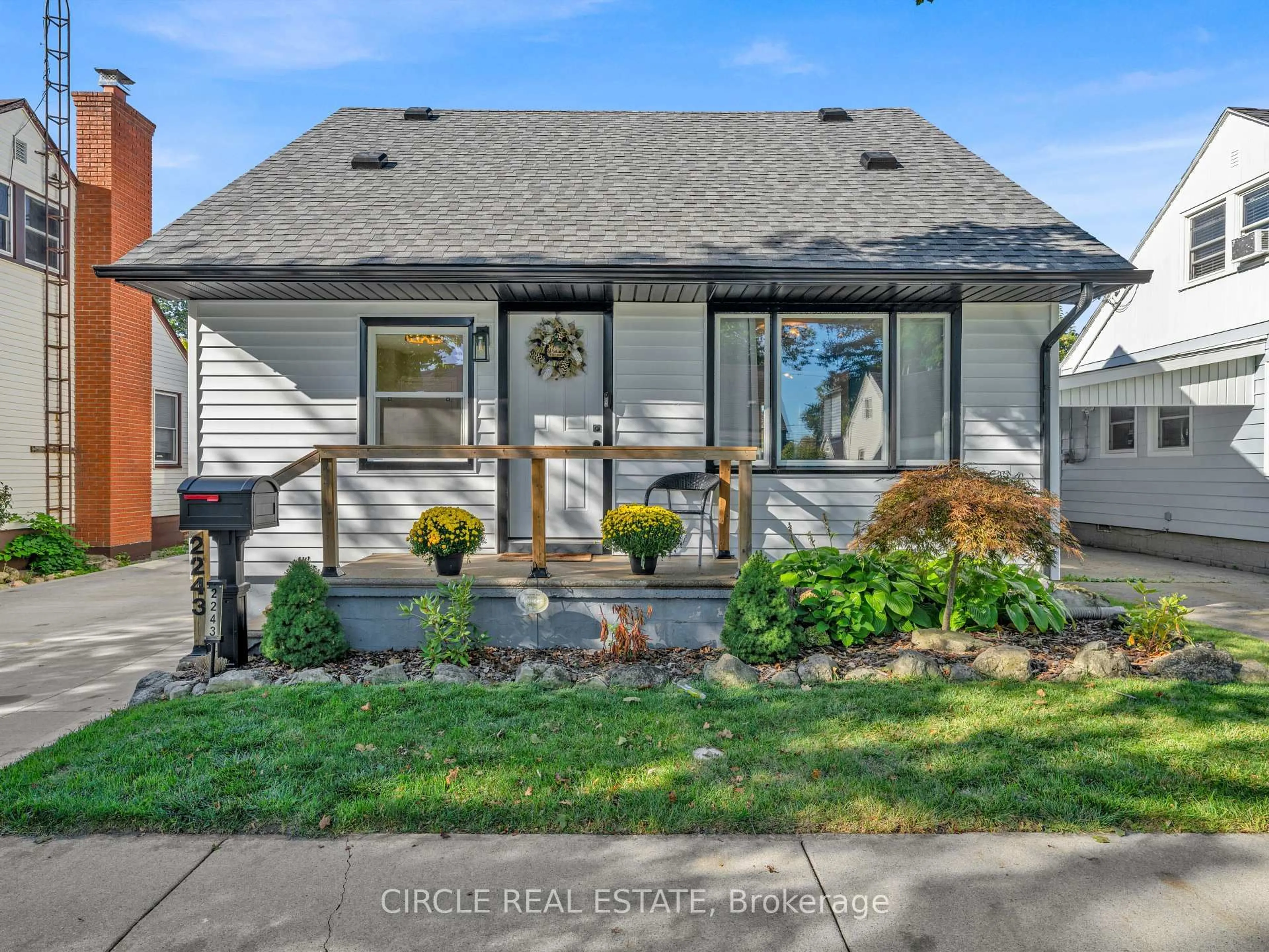 Home with vinyl exterior material, street for 2243 Elsmere Ave, Windsor Ontario N8W 2C7