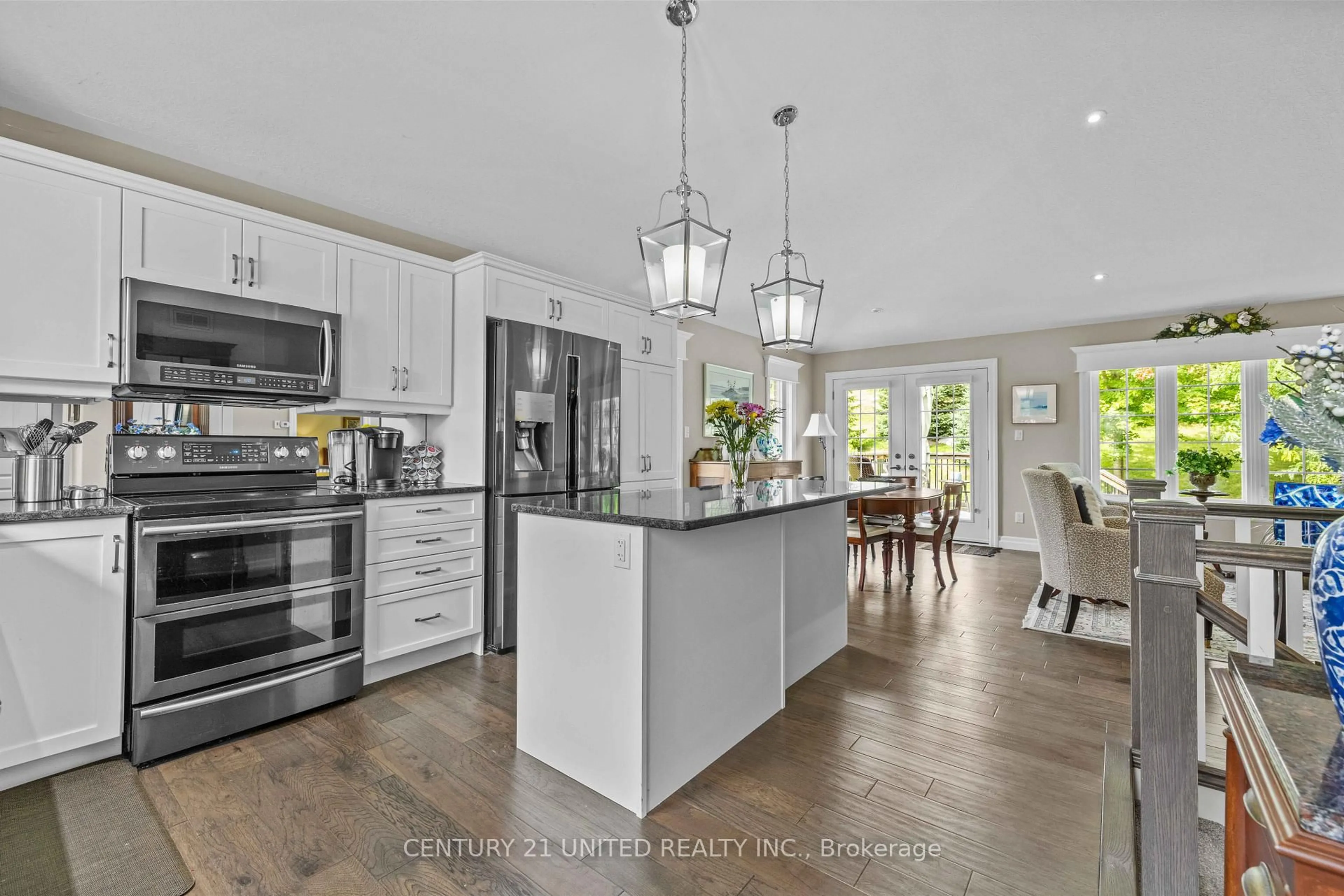 Open concept kitchen, ceramic/tile floor for 301 Carnegie Ave #160, Peterborough Ontario K9L 0E9