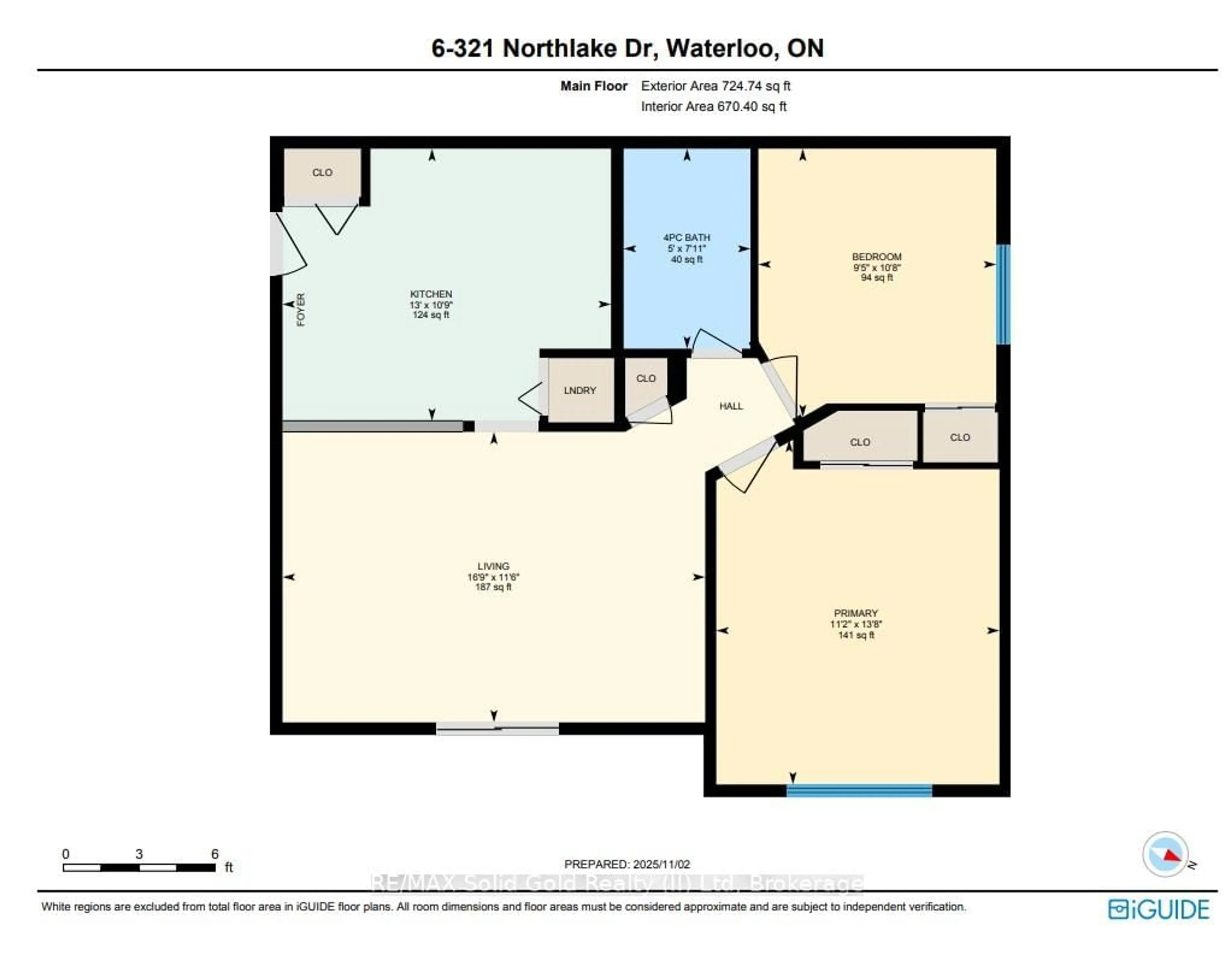 Floor plan for 321 Northlake Dr #6, Waterloo Ontario N2V 1Z1