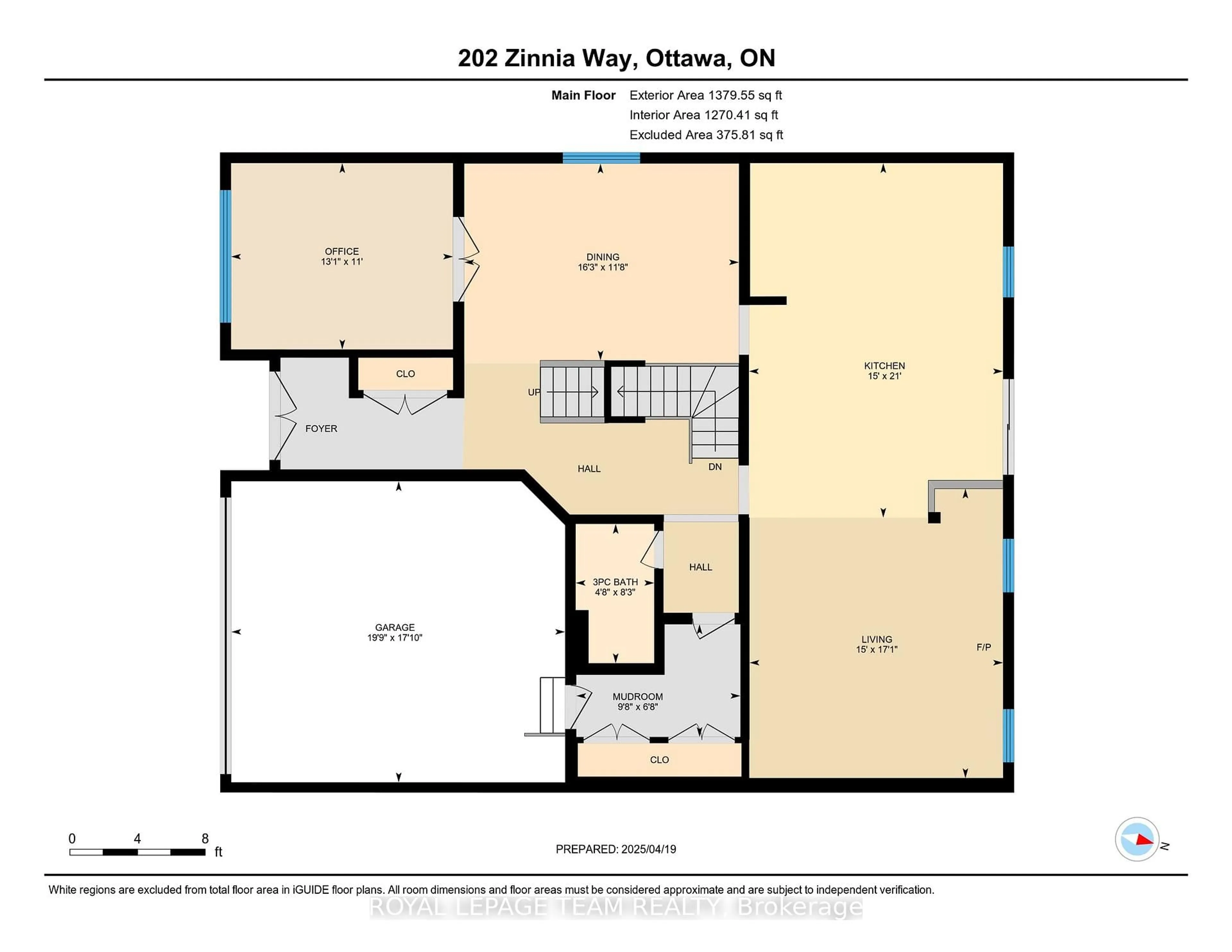 Floor plan for 202 Zinnia Way, Manotick Ontario K4M 0L4