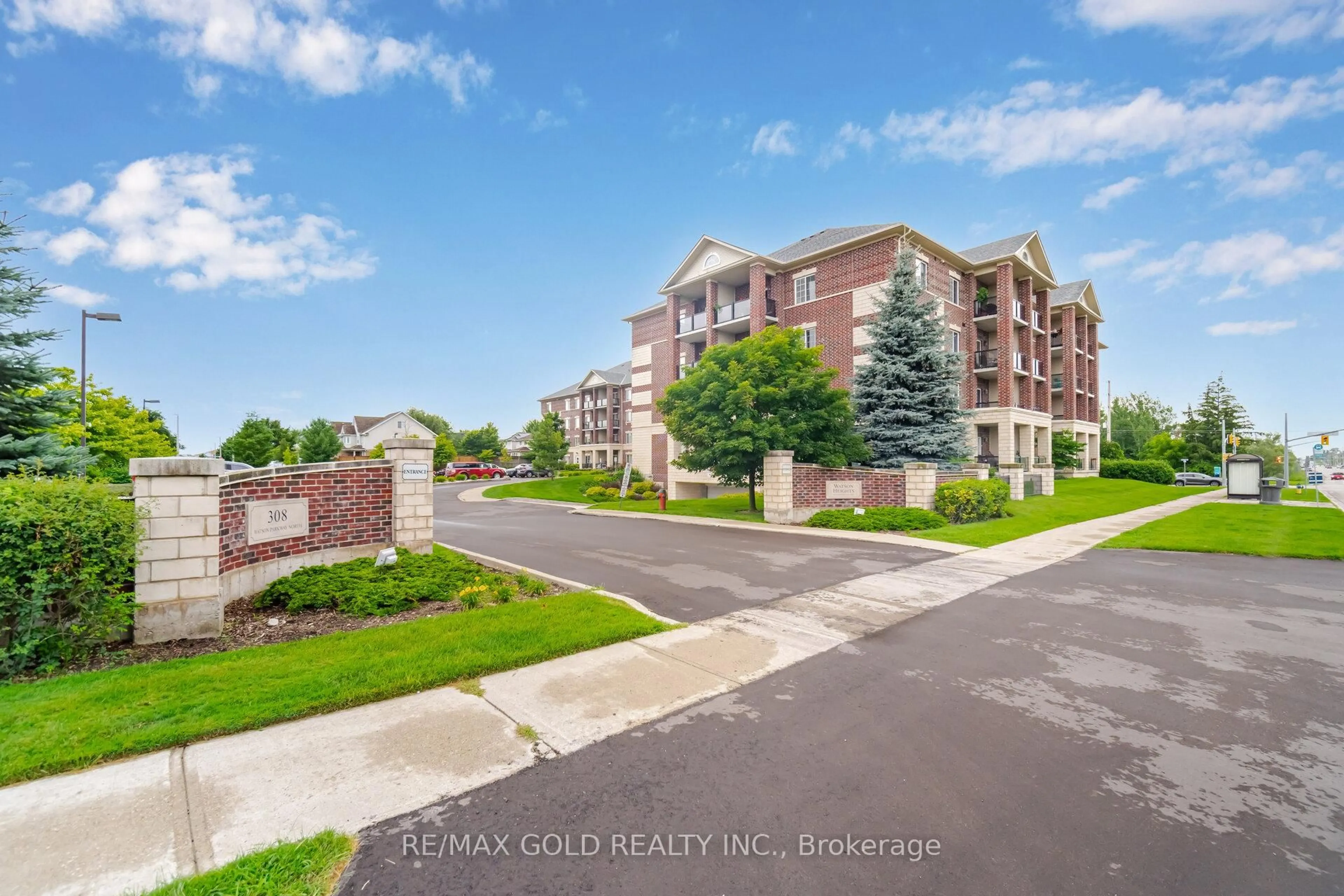 A pic from outside/outdoor area/front of a property/back of a property/a pic from drone, unknown for 308 Watson Pkwy #306, Guelph Ontario N1E 7J2