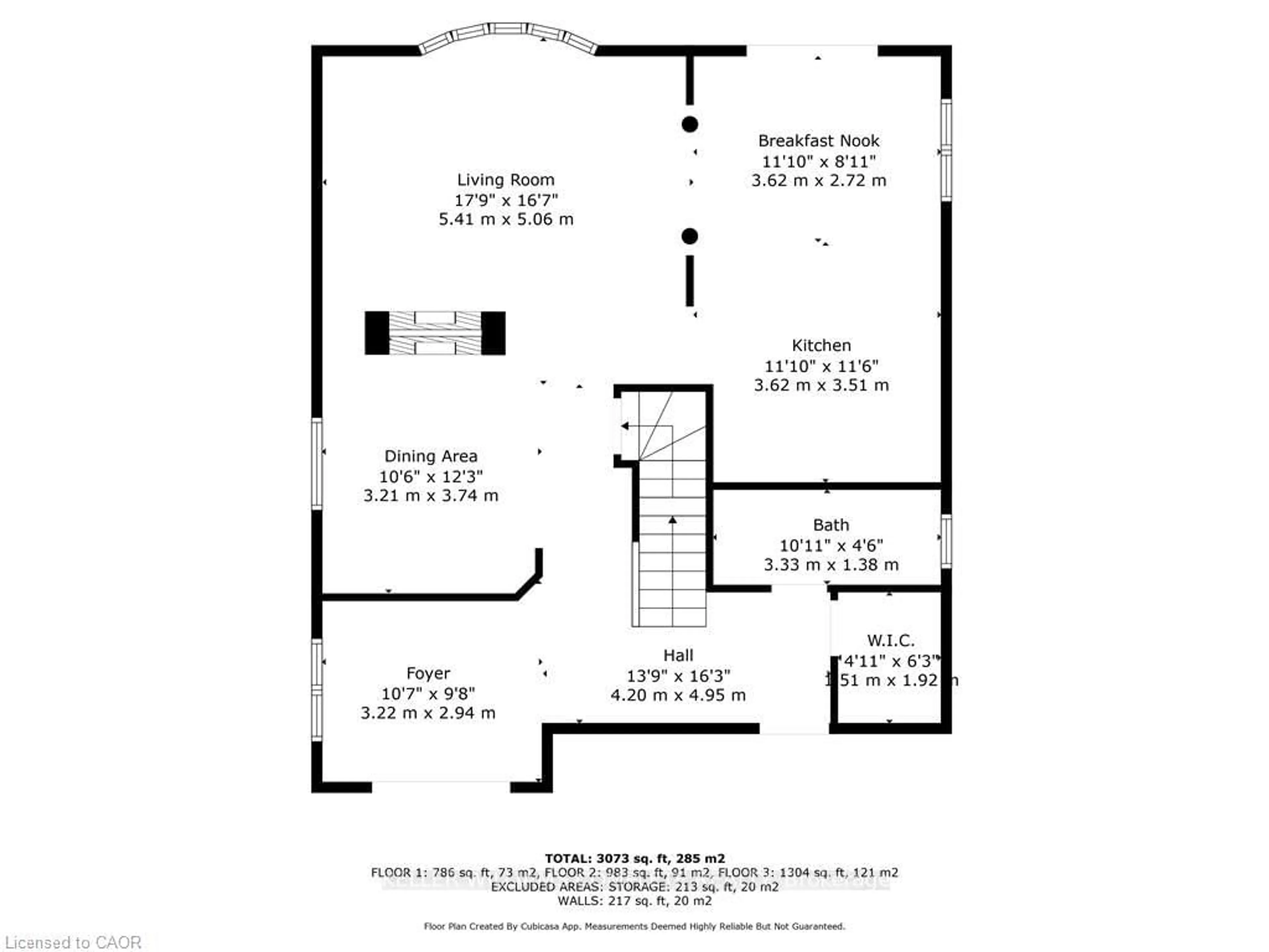 Floor plan for 114 ARMOUR Cres, Hamilton Ontario L9K 1R9
