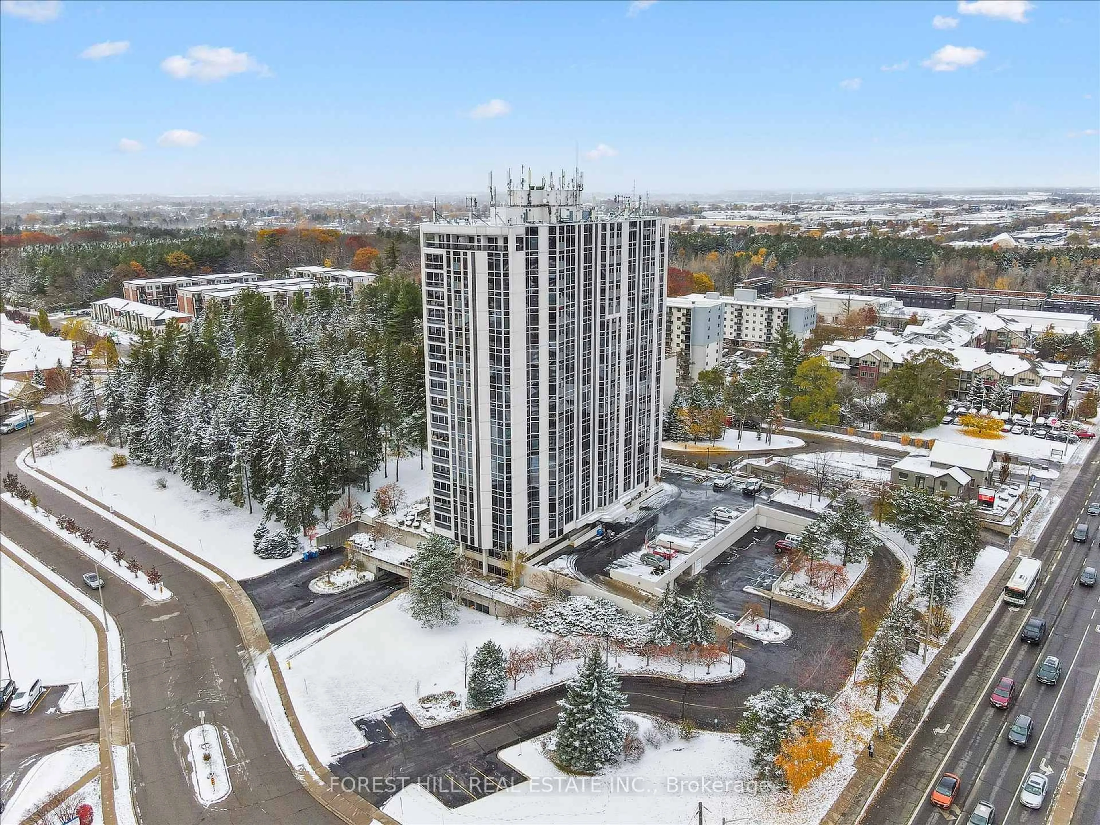 A pic from outside/outdoor area/front of a property/back of a property/a pic from drone, unknown for 190 Hespeler Rd #507, Cambridge Ontario N1R 8B8