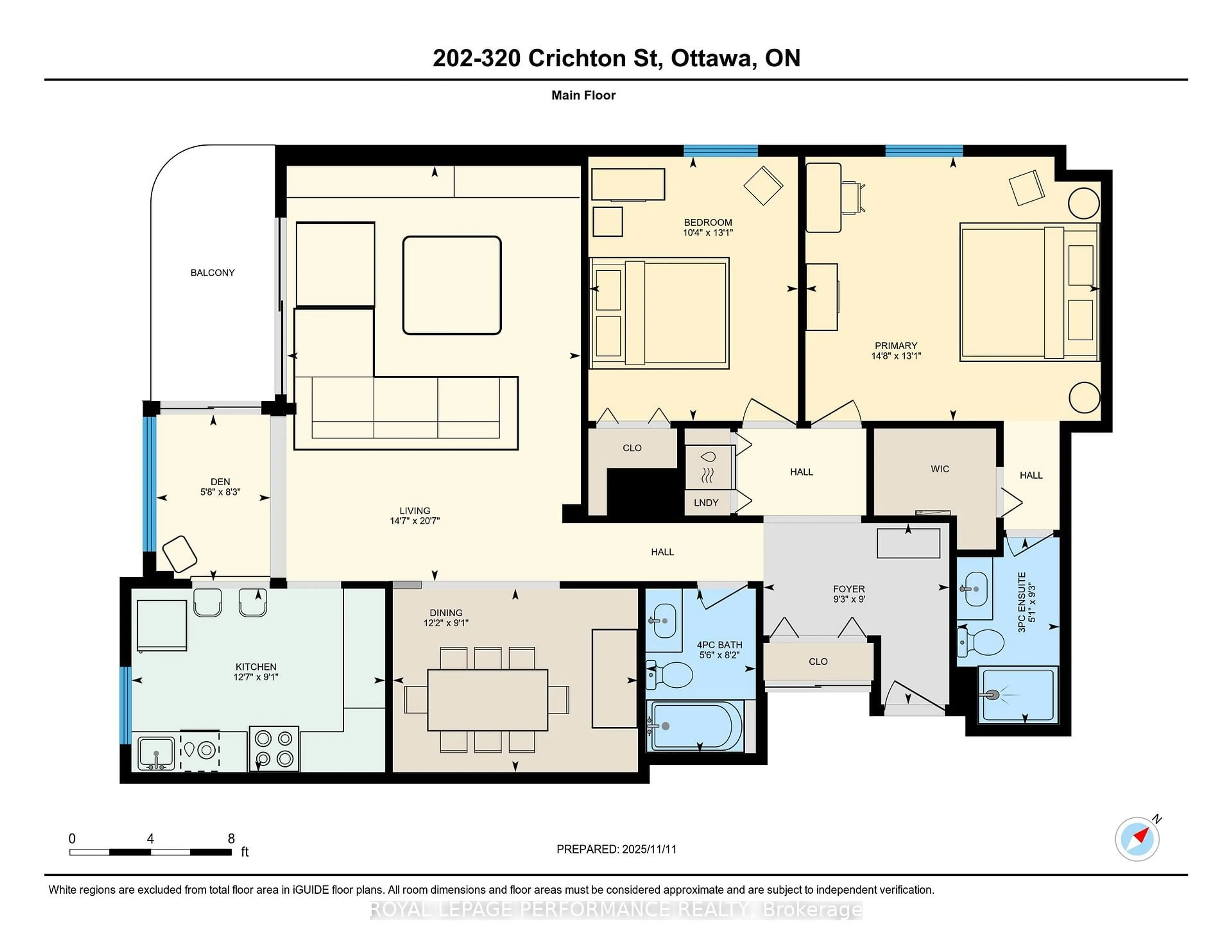 Floor plan for 320 Crichton St #202, Ottawa Ontario K1M 1W5