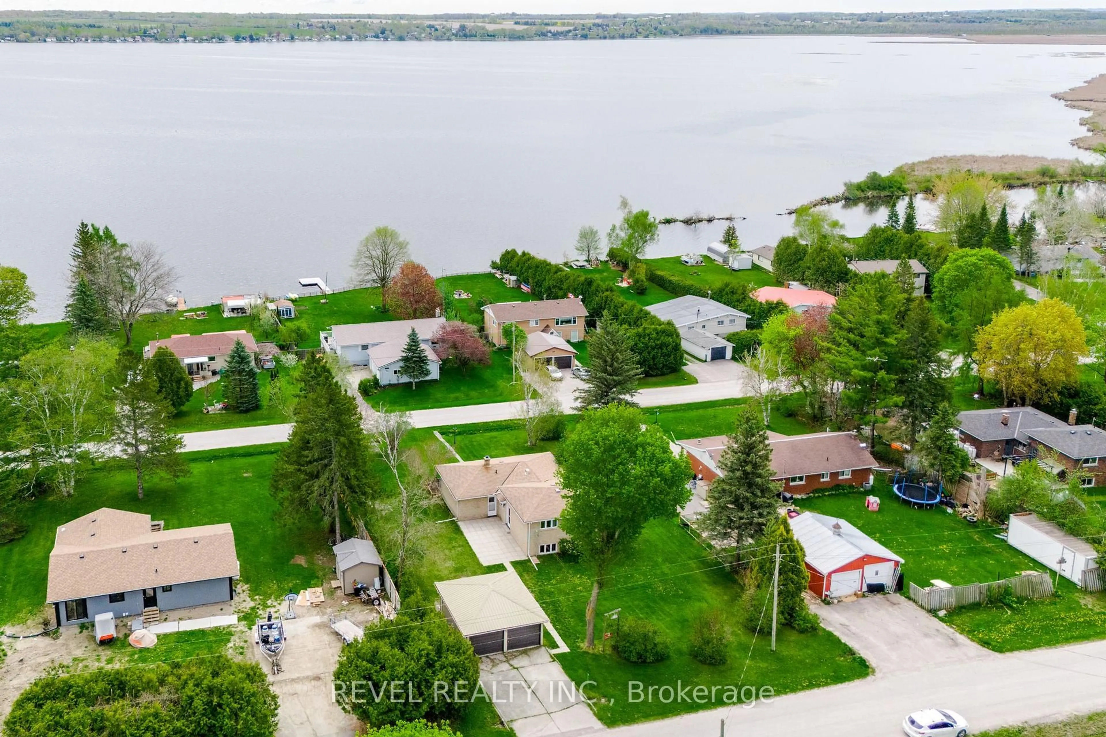 A pic from outside/outdoor area/front of a property/back of a property/a pic from drone, water/lake/river/ocean view for 169 Victoria Dr, Kawartha Lakes Ontario K0M 1G0
