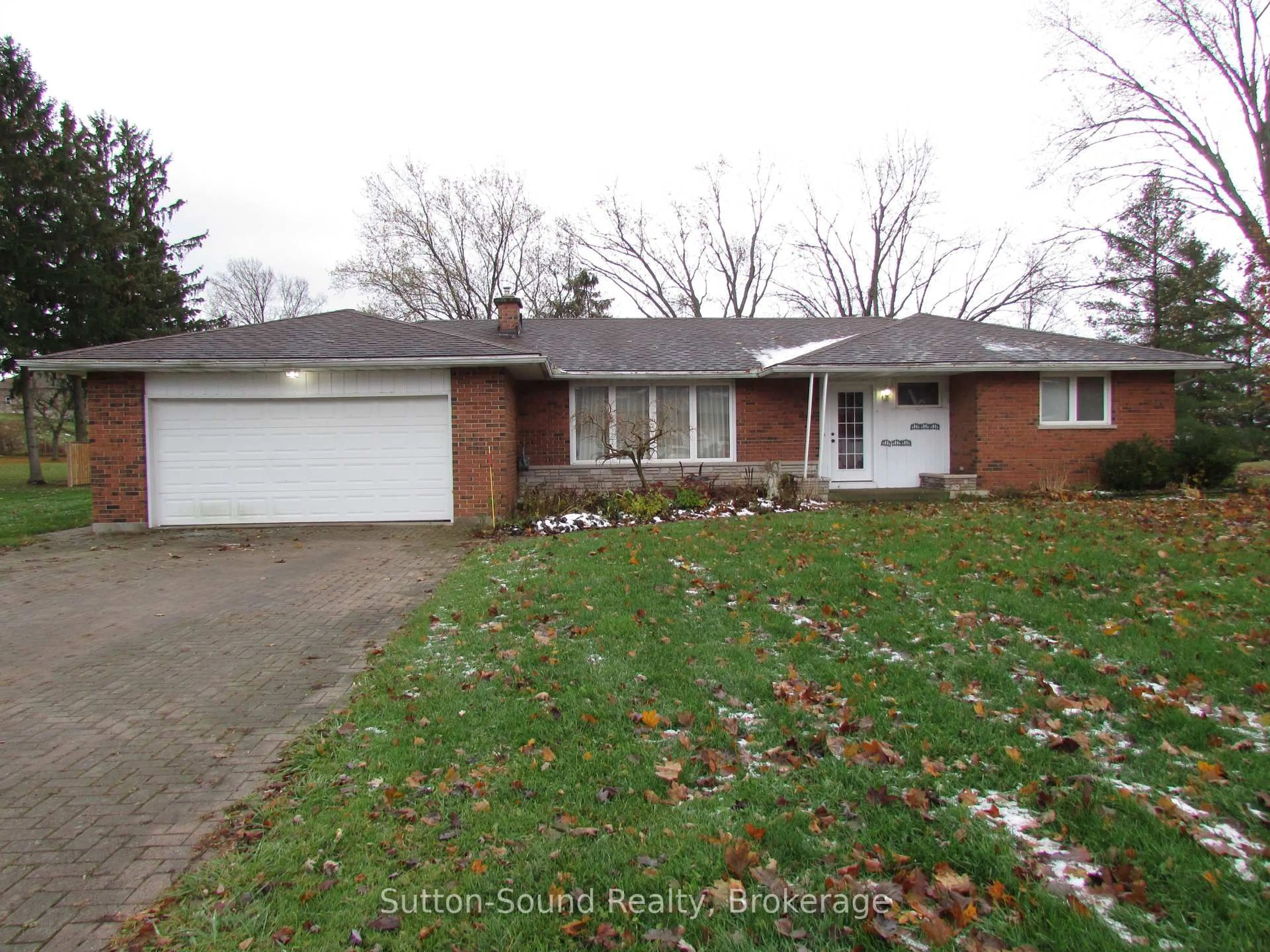 Home with brick exterior material, street for 101836 Grey 5 Rd, Georgian Bluffs Ontario N4K 5N5