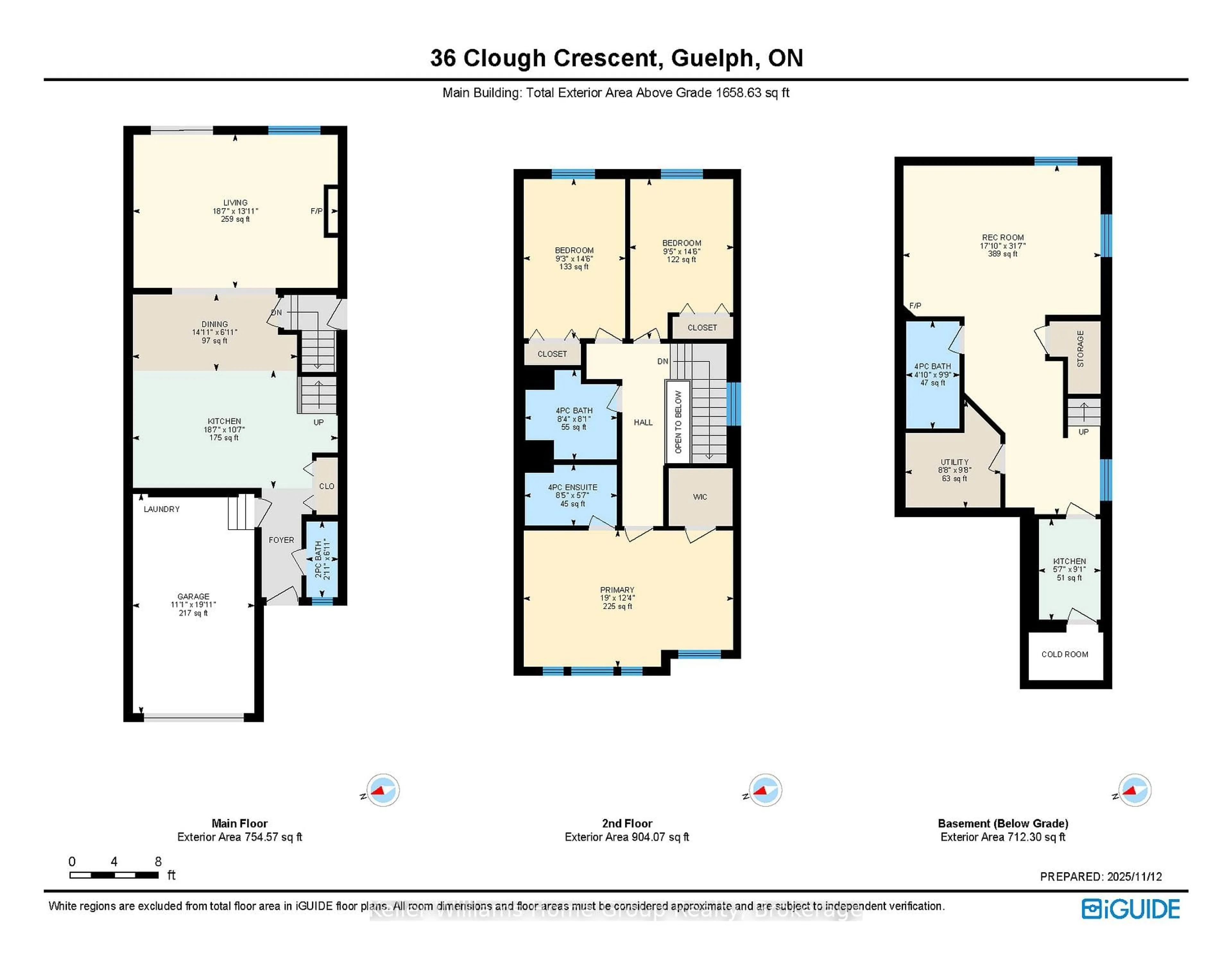 Floor plan for 36 CLOUGH CRES, Guelph Ontario N1L 0G1