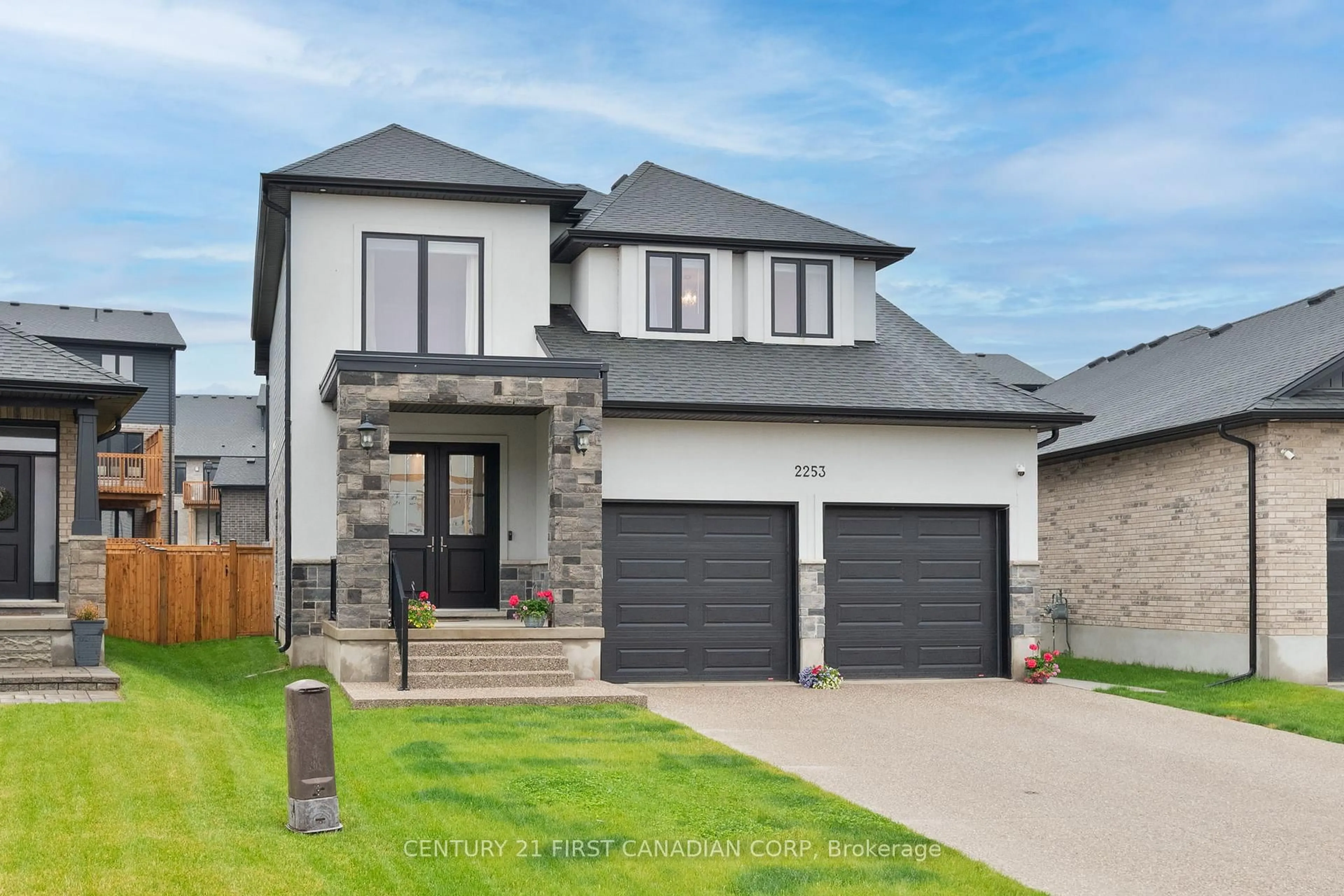 Home with brick exterior material, street for 2253 Linkway Blvd, London South Ontario N6K 0K9