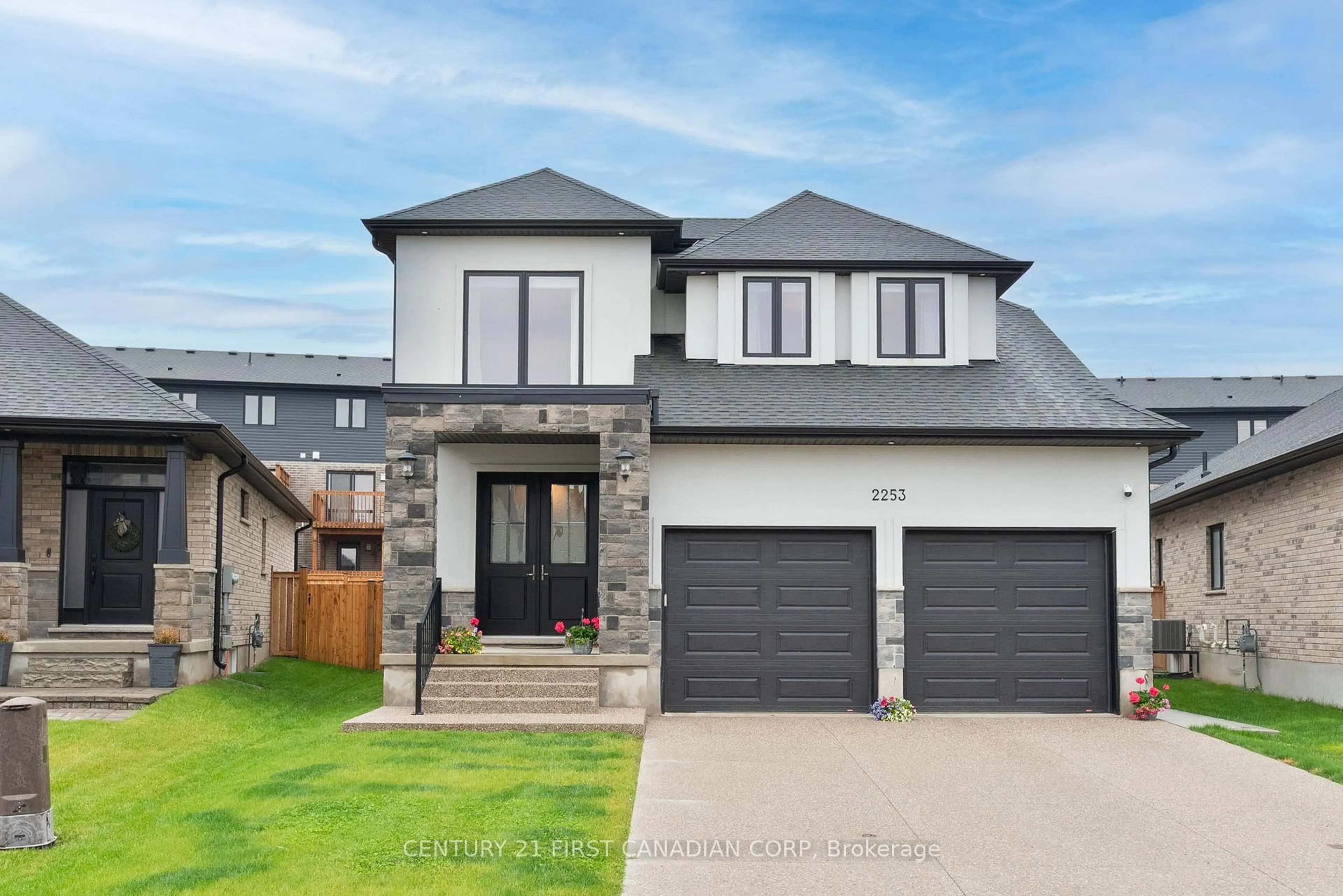 Home with brick exterior material, street for 2253 Linkway Blvd, London South Ontario N6K 0K9