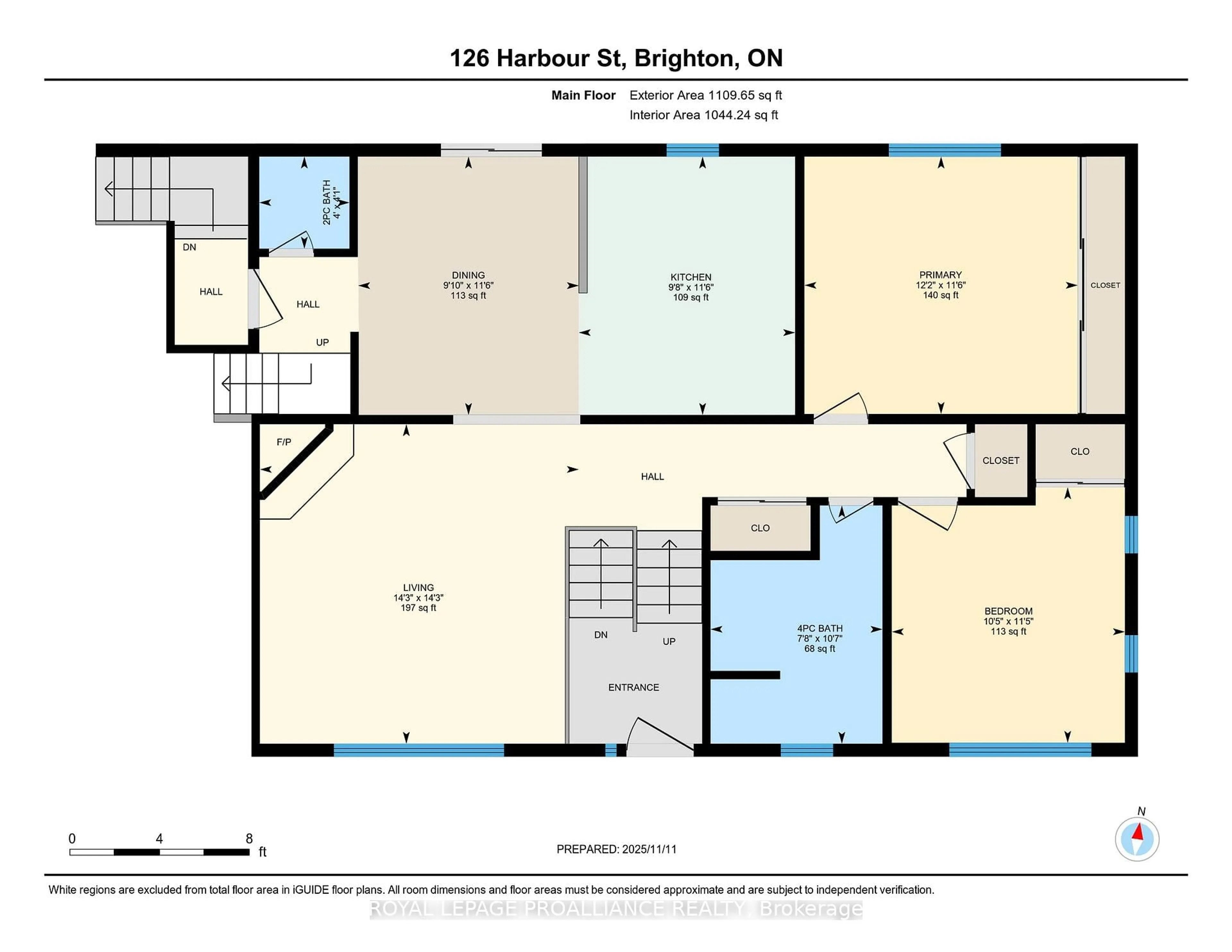 Floor plan for 126 Harbour St, Brighton Ontario K0K 1H0
