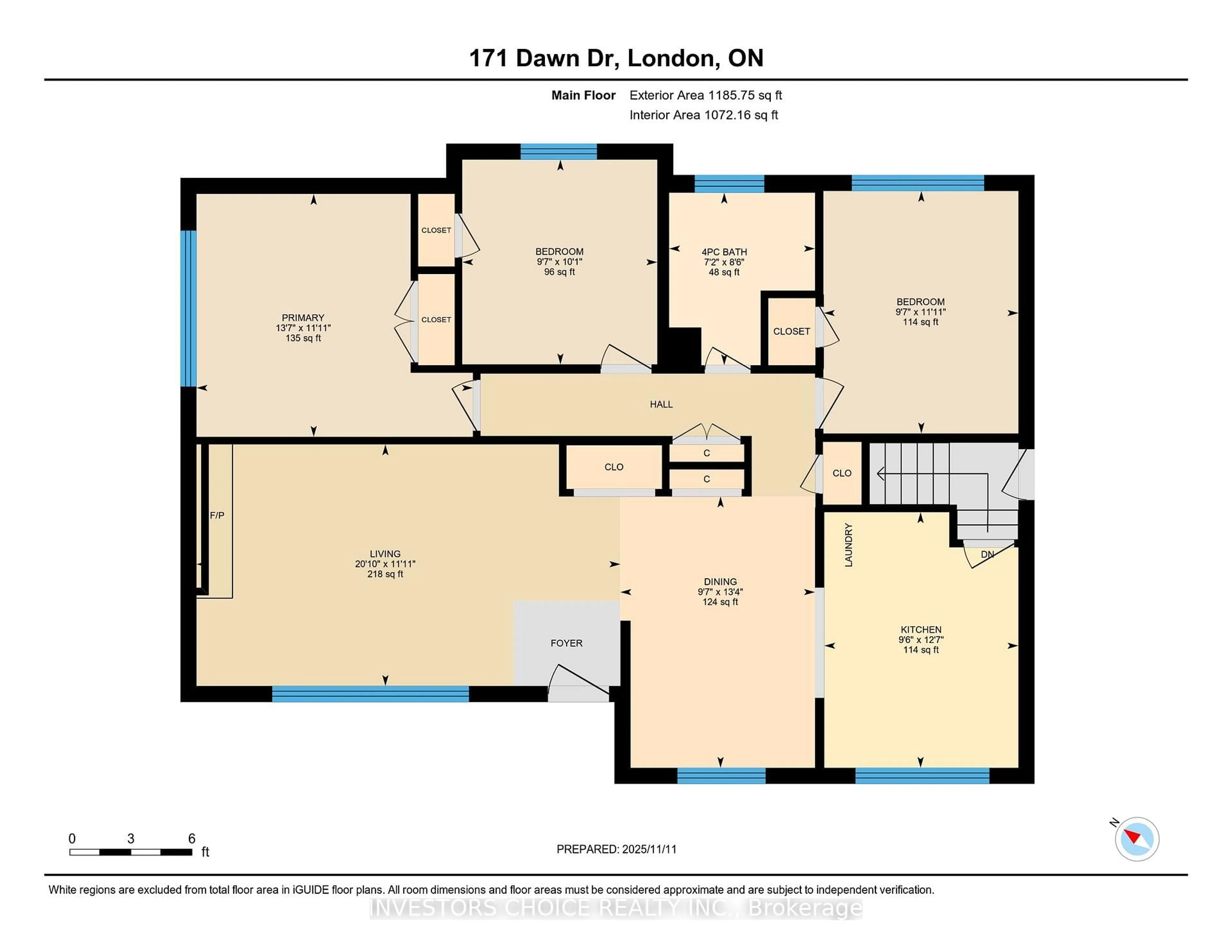 Floor plan for 171 Dawn Dr, London East Ontario N5W 4W9