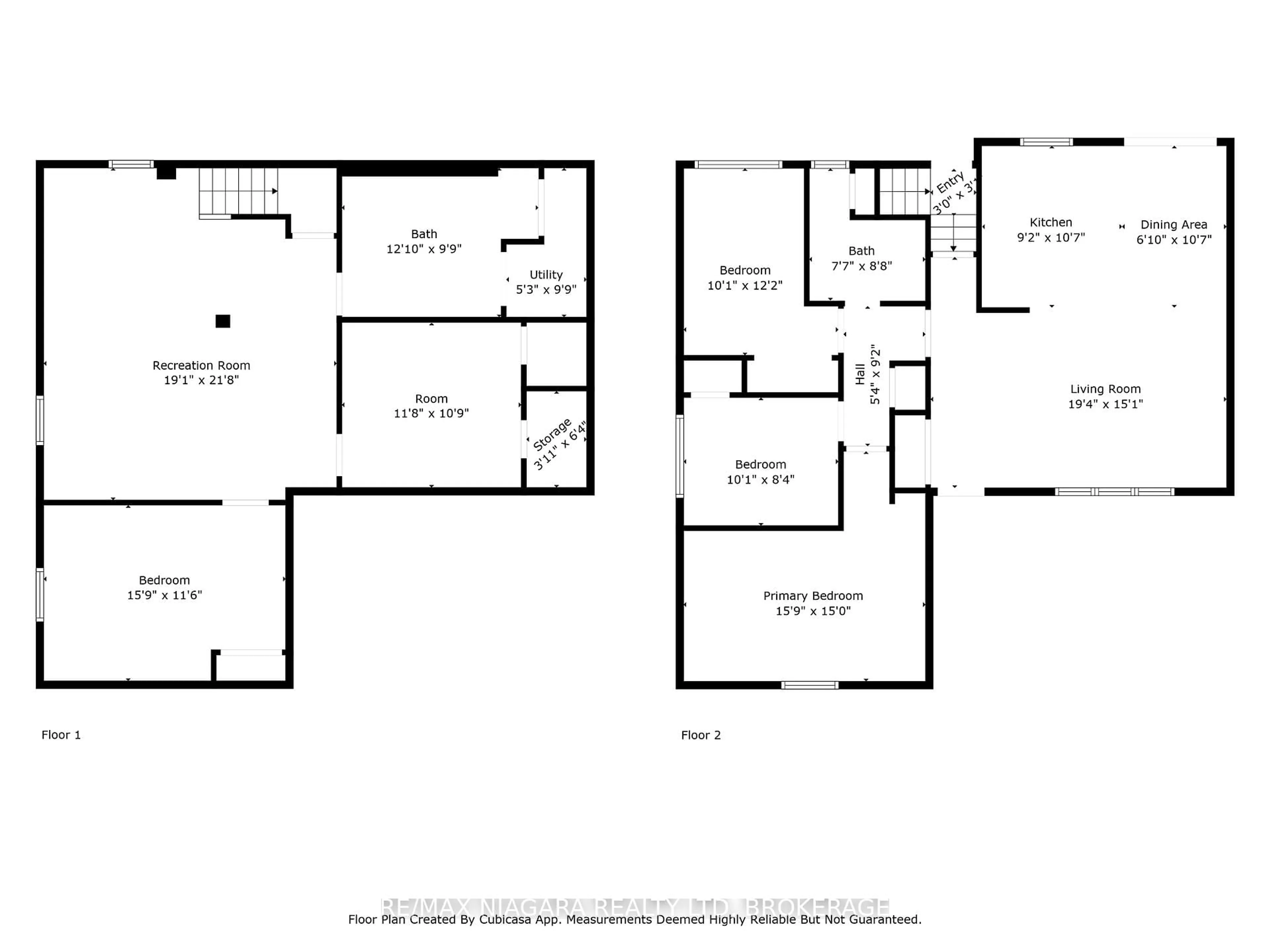 Floor plan for 78 Glen Park Rd, St. Catharines Ontario L2N 3E9
