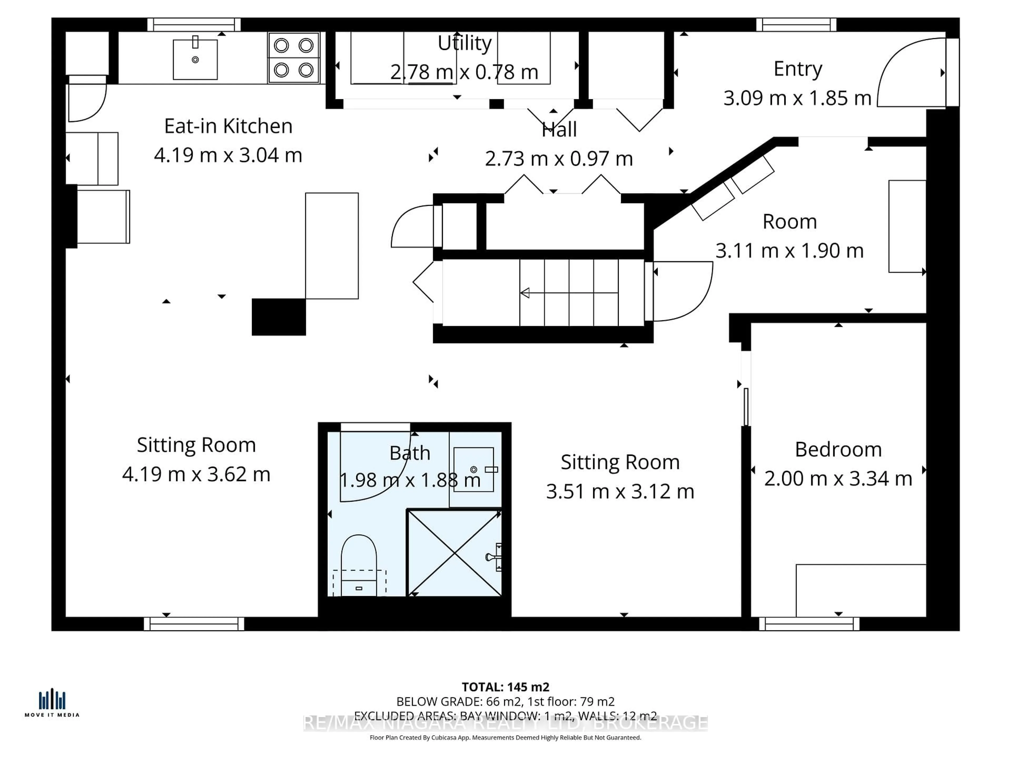 Floor plan for 53 Marquis St, St. Catharines Ontario L2R 4Y7