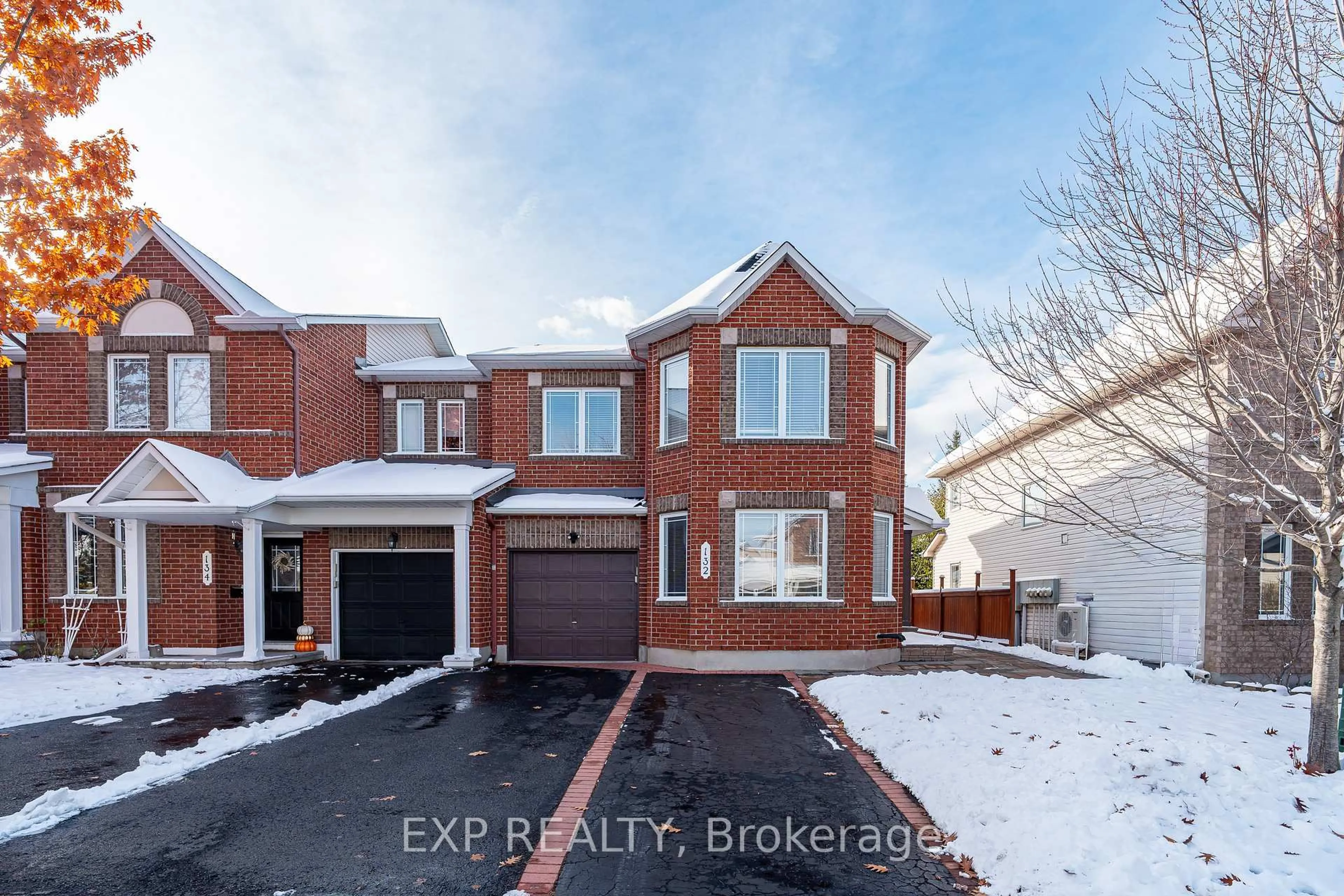 Home with brick exterior material, street for 132 Grovemont Dr, Ottawa Ontario K2G 6Z9