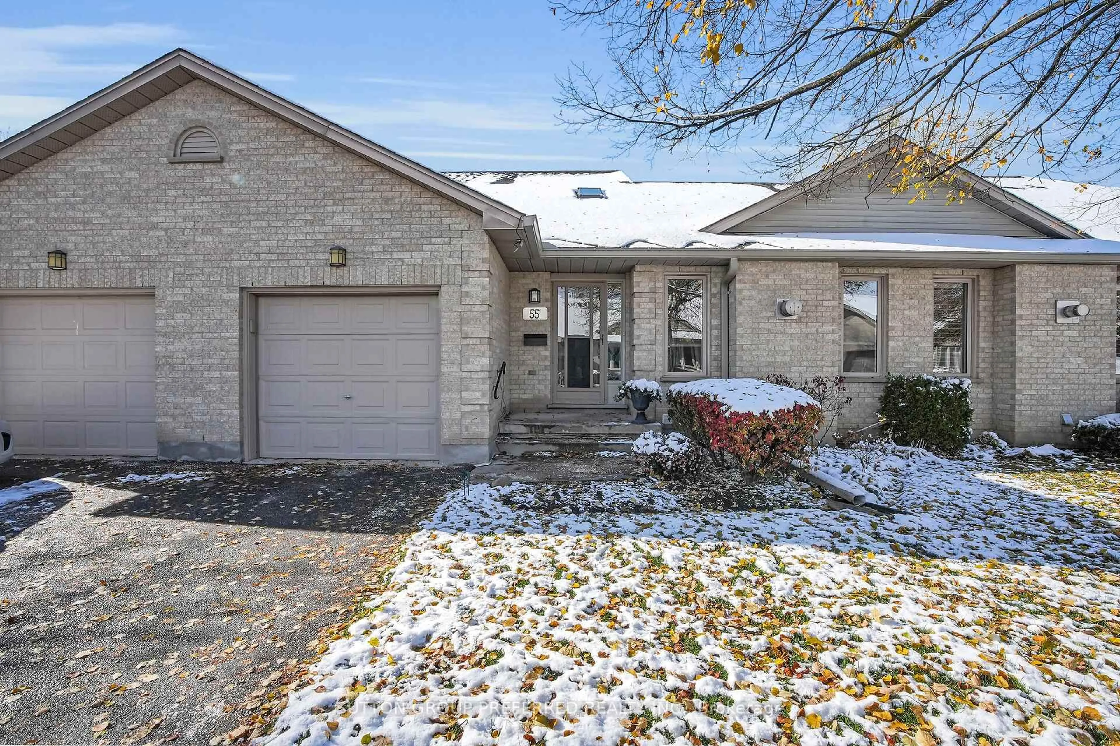 Home with brick exterior material, street for 99 Edgevalley Rd #55, London East Ontario N5Y 5N1