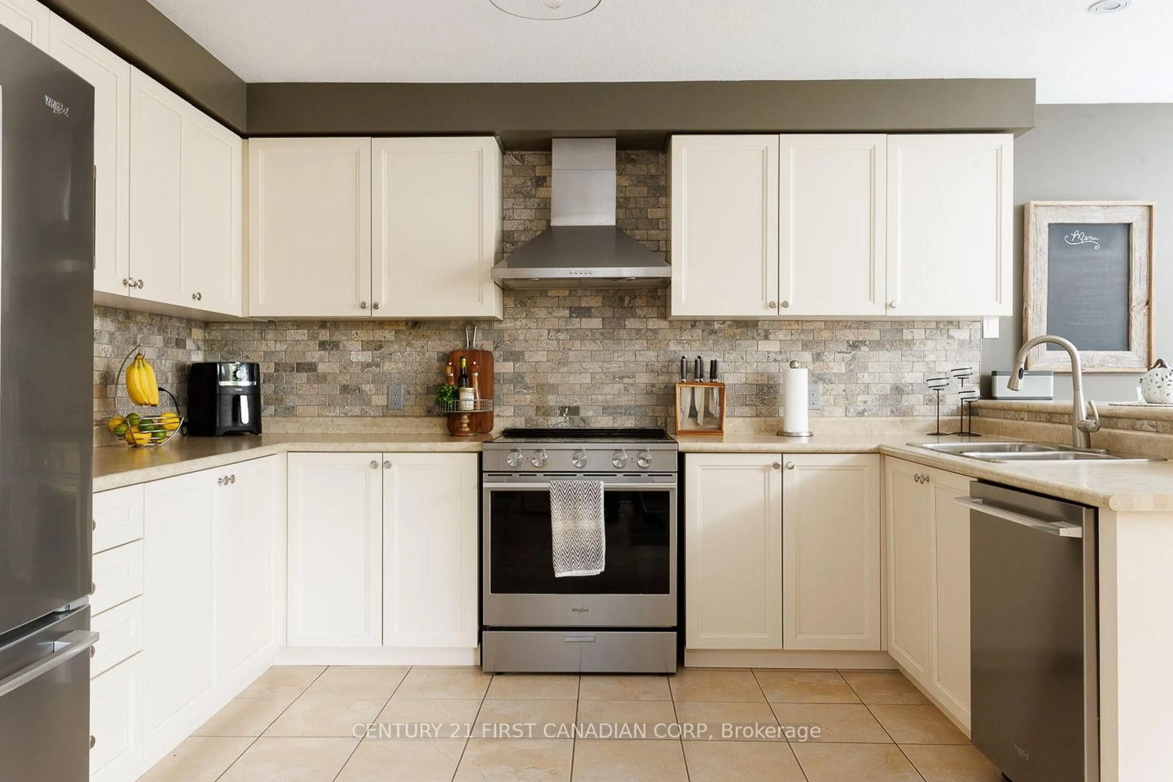 Contemporary kitchen, ceramic/tile floor for 2459 Asima Dr, London South Ontario N6M 0B3