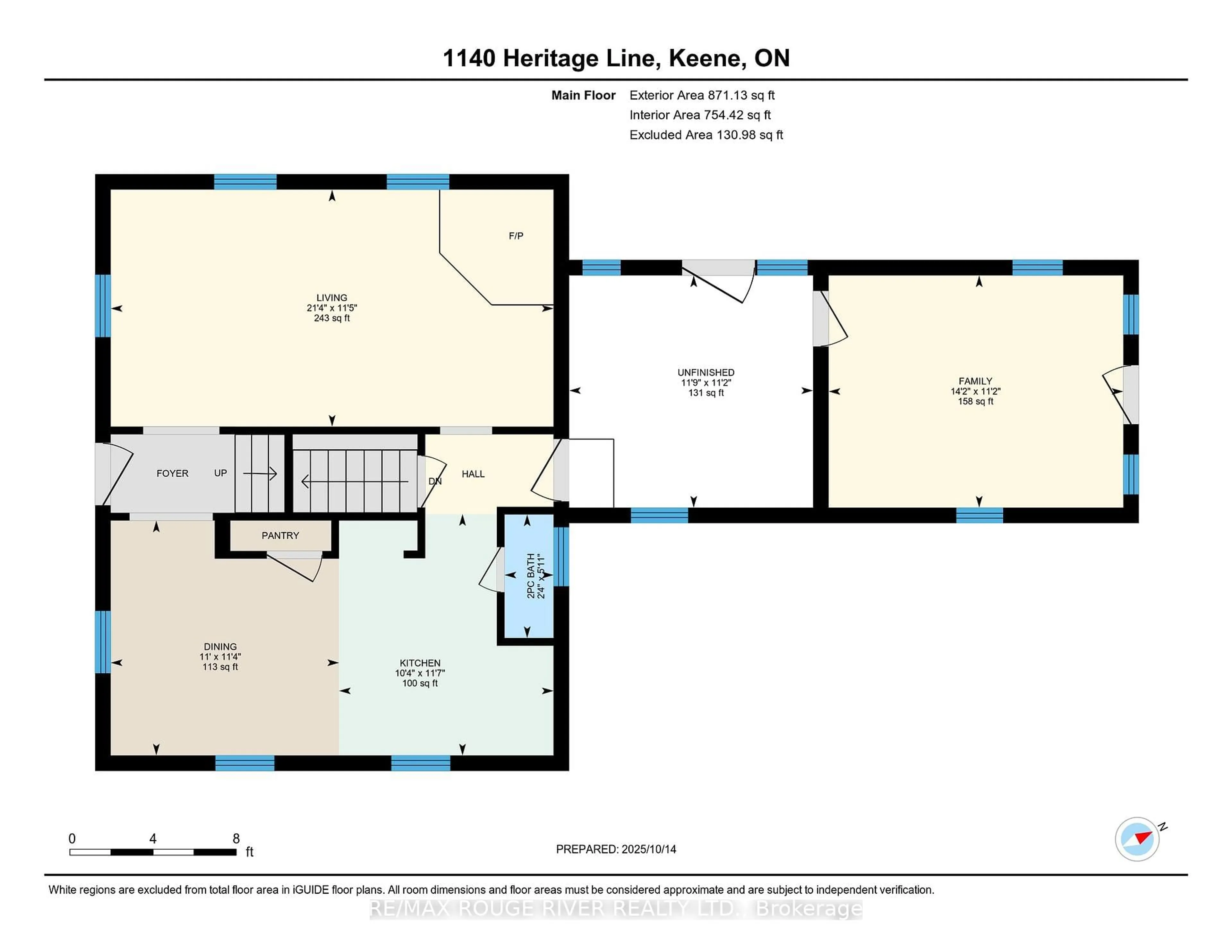 Floor plan for 1140 Heritage Line, Otonabee-South Monaghan Ontario K0L 2G0
