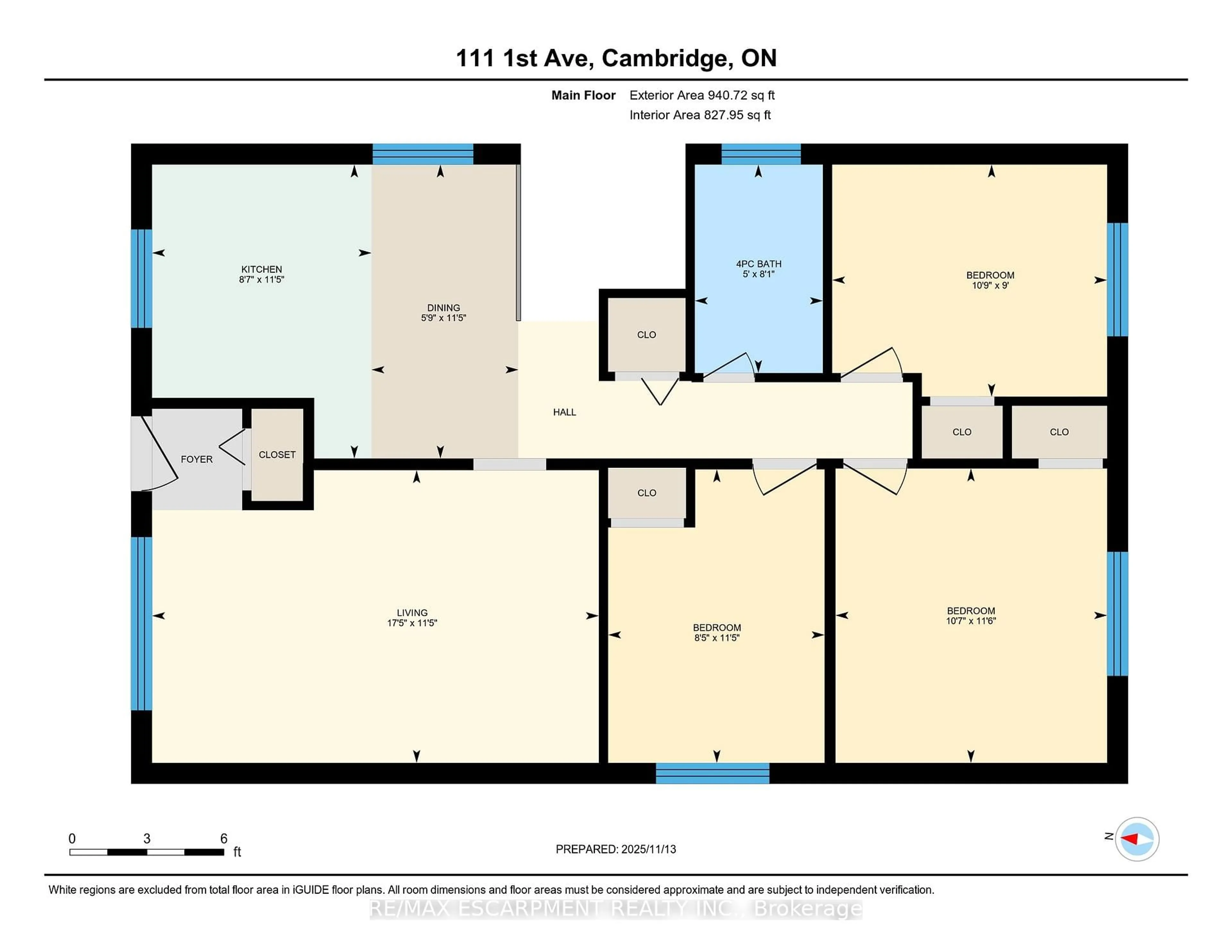 Floor plan for 111 First Ave, Cambridge Ontario N1S 2B5