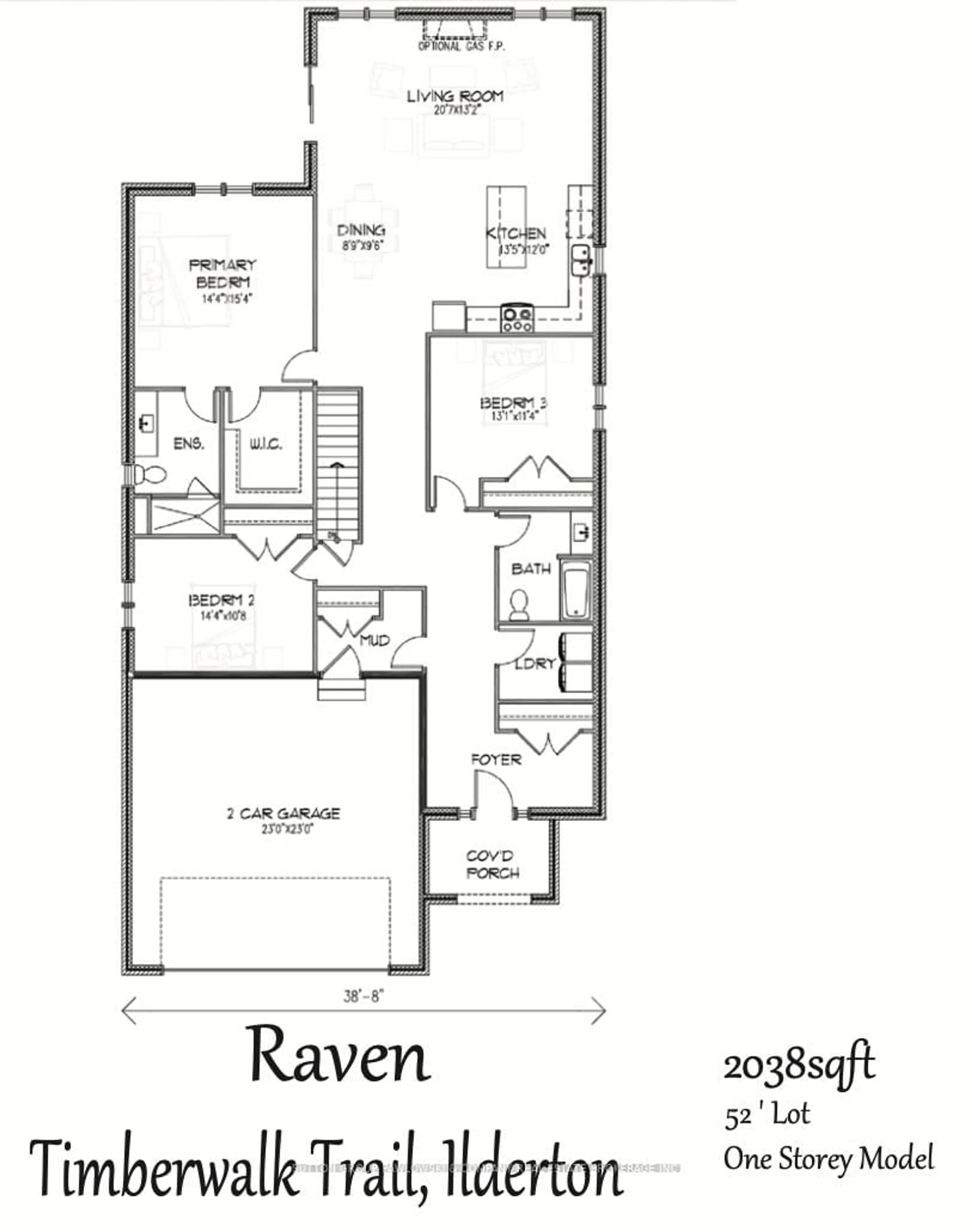 Floor plan for 5 TIMBERWALK Clse #LOT #24, Middlesex Centre Ontario N0M 2A0