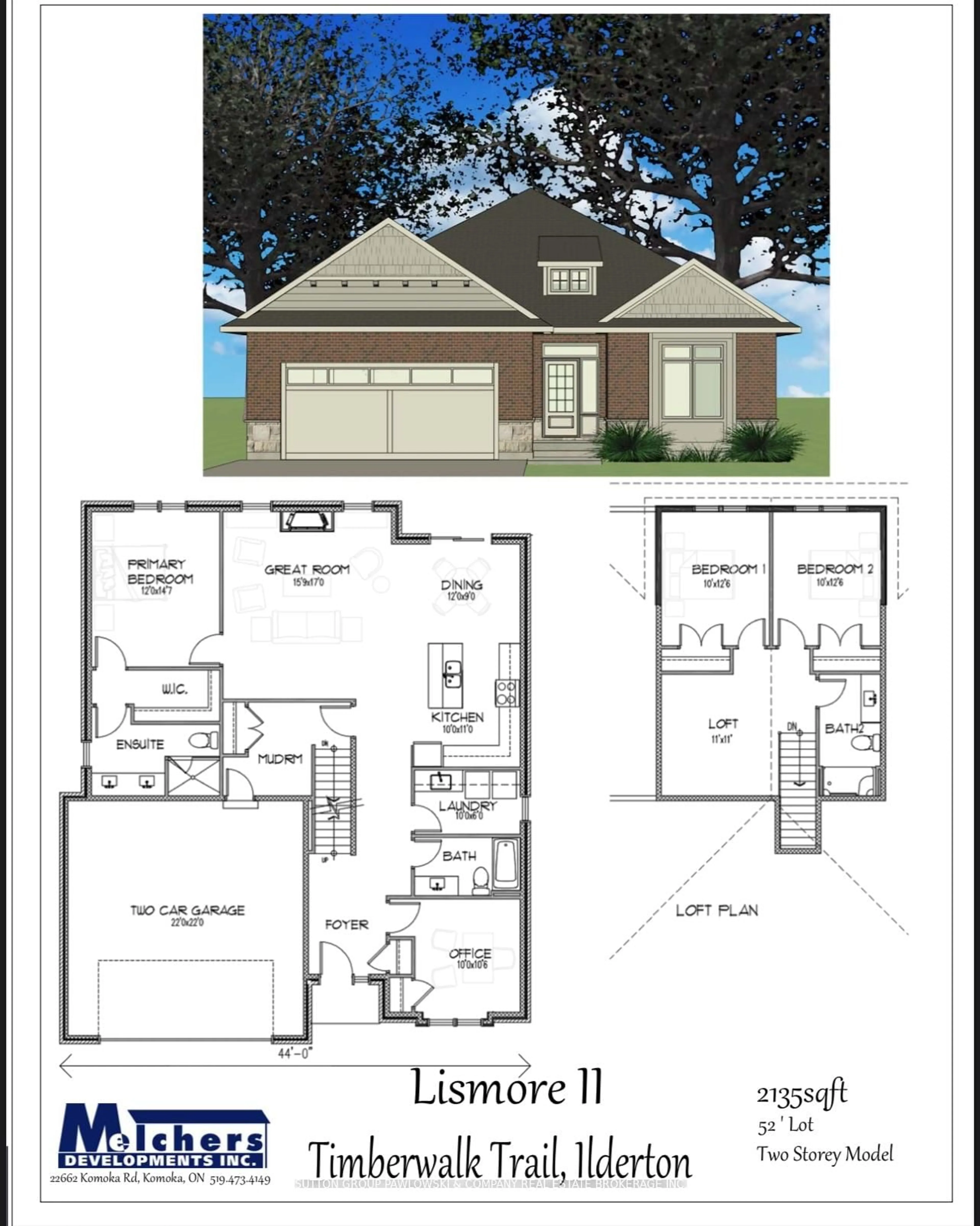Floor plan for 1 TIMBERWALK Clse #LOT #23, Middlesex Centre Ontario N0M 2A0