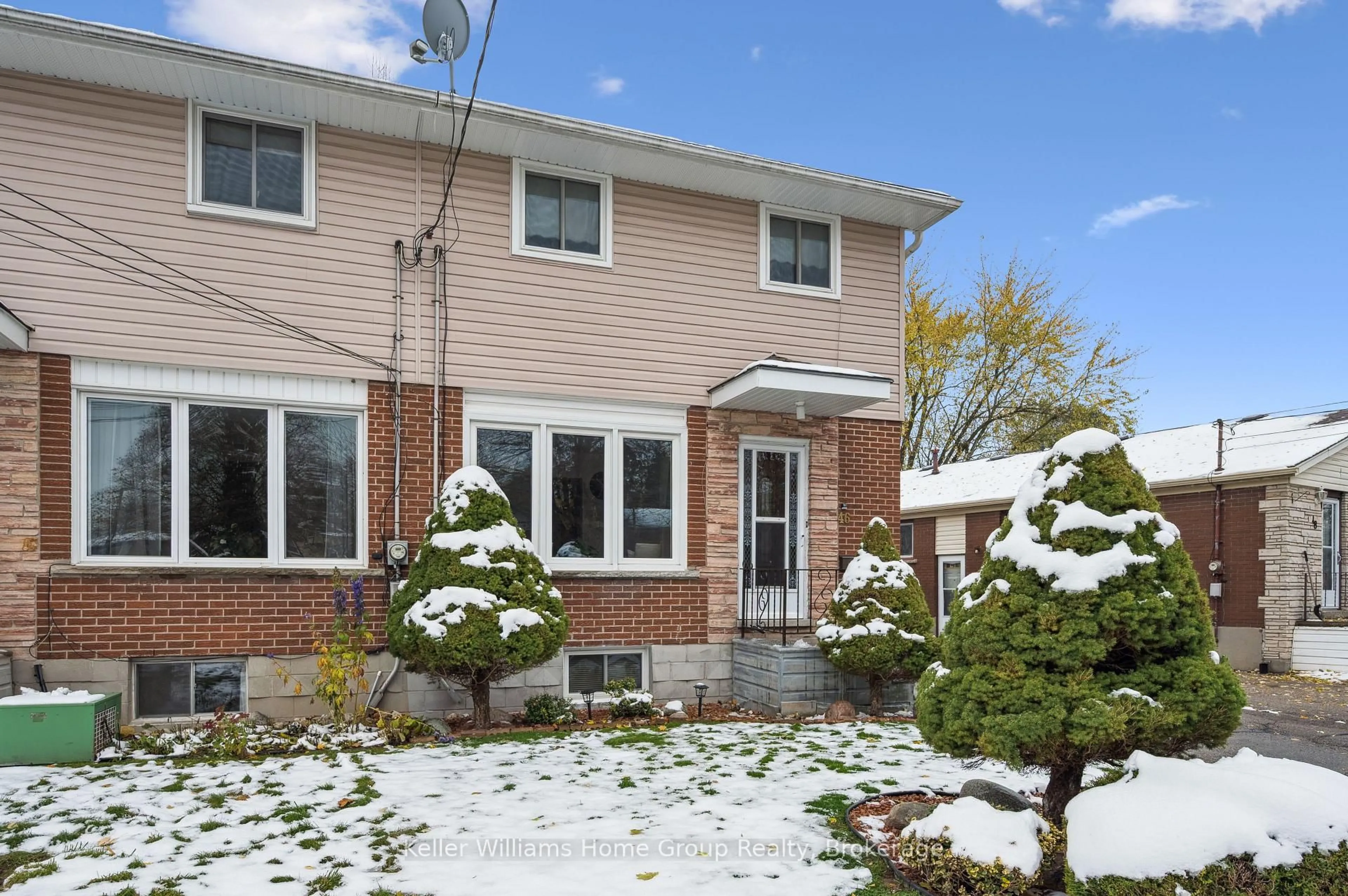 Home with brick exterior material, street for 46 Montana Rd, Guelph Ontario N1E 3M2