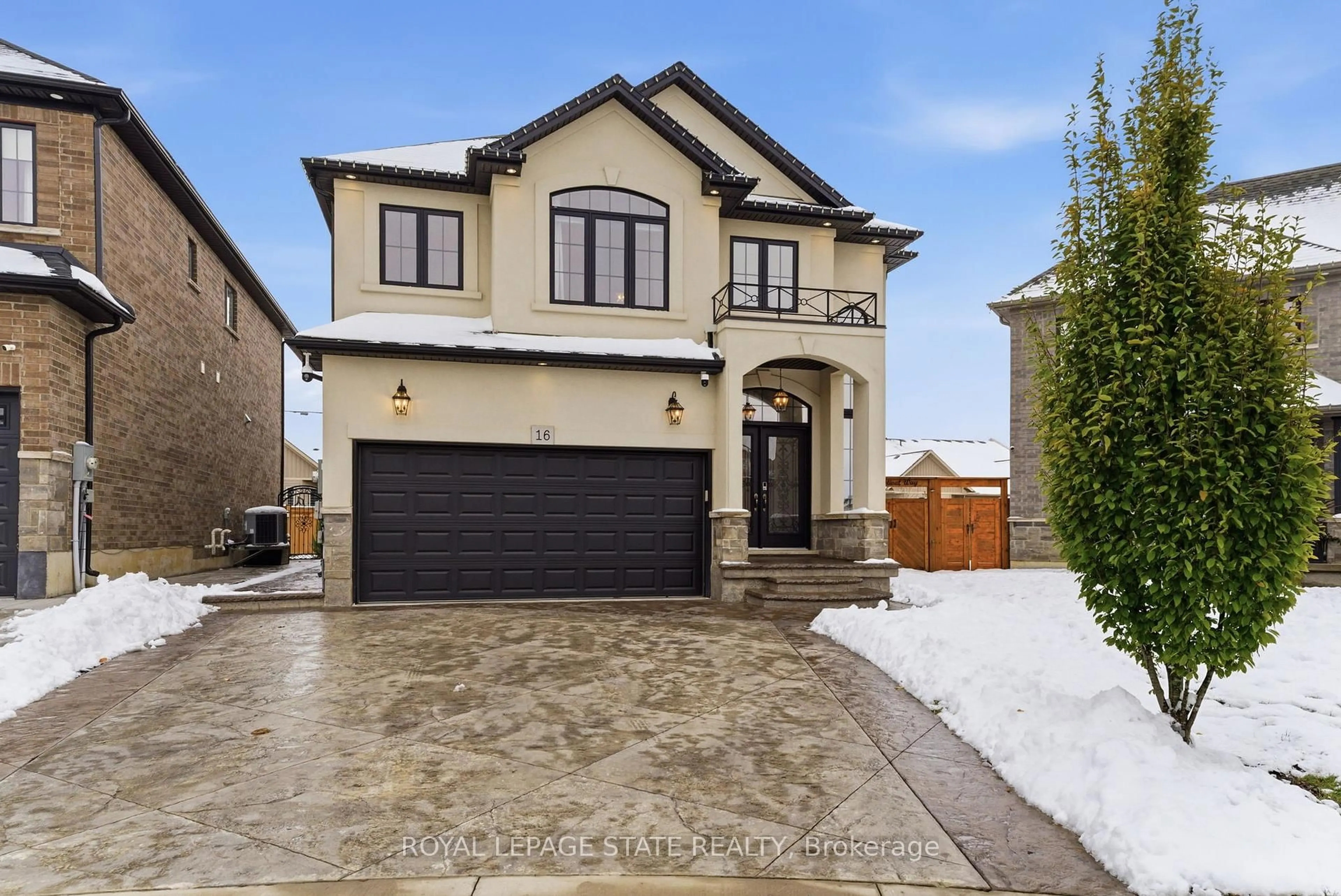 Home with brick exterior material, street for 16 Festival Way, Hamilton Ontario L0R 1C0