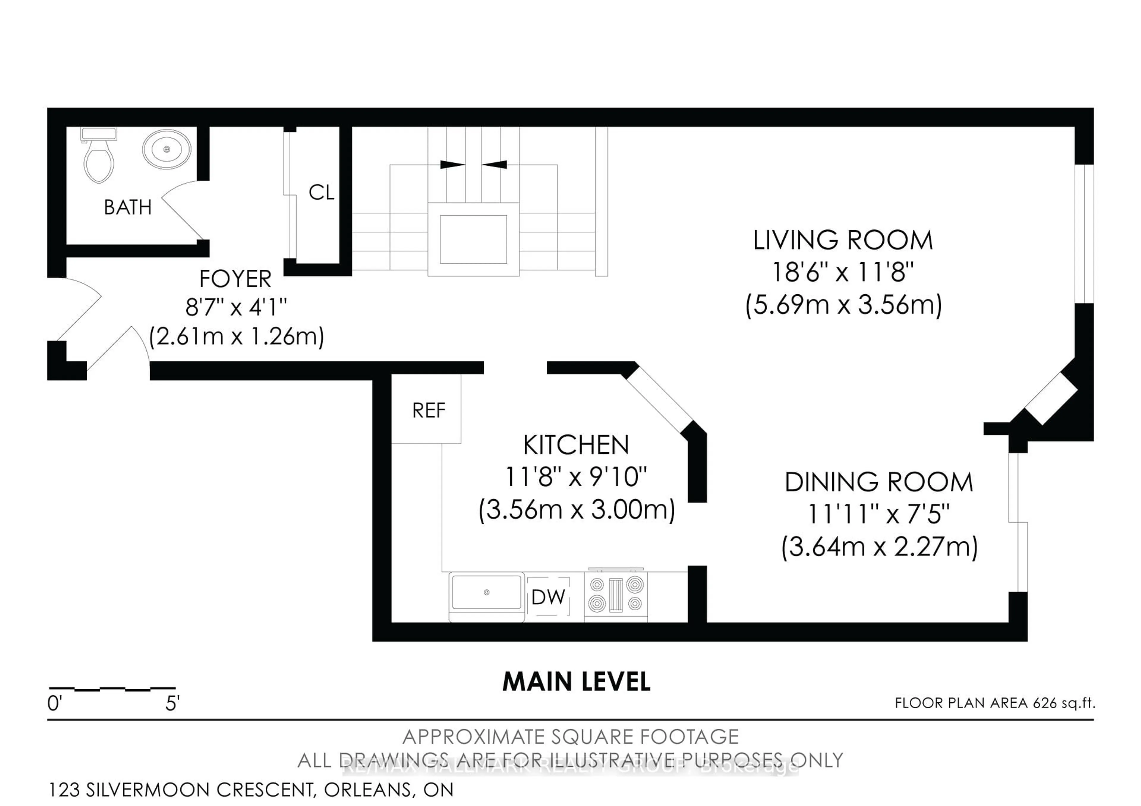 Floor plan for 123 Silvermoon Cres, Ottawa Ontario K4A 0P5