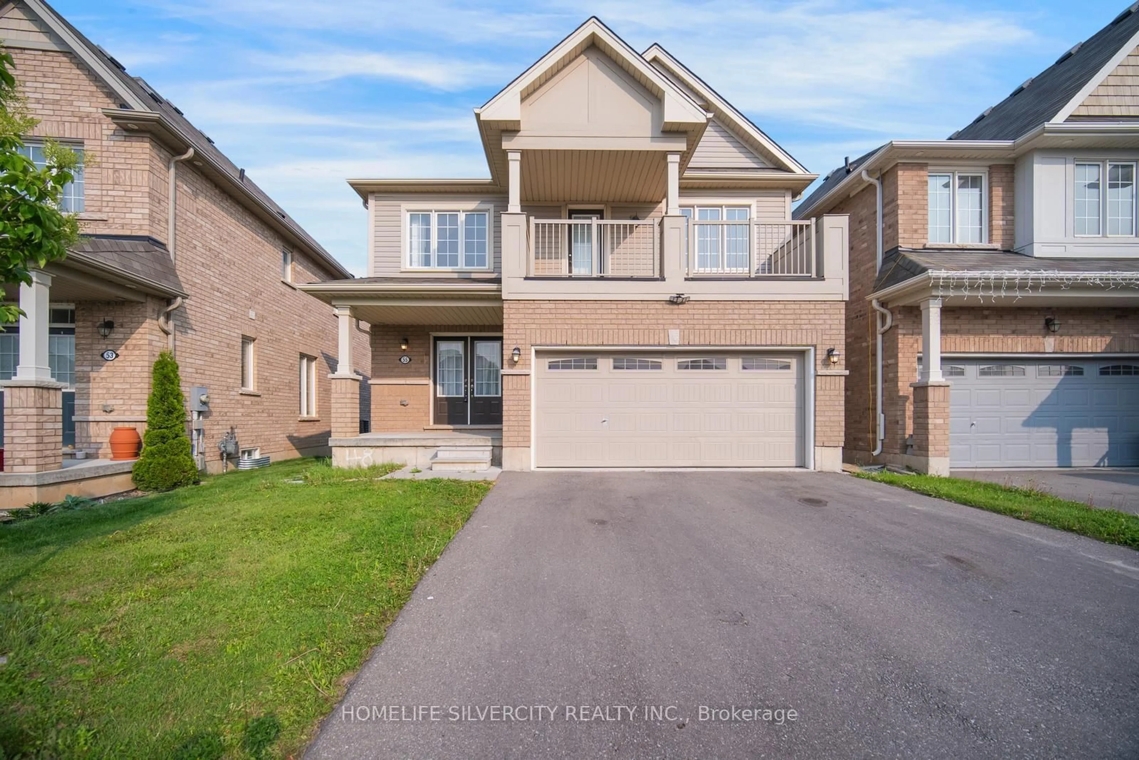 Home with brick exterior material, street for 55 Longboat Ru, Brantford Ontario N3T 0P5