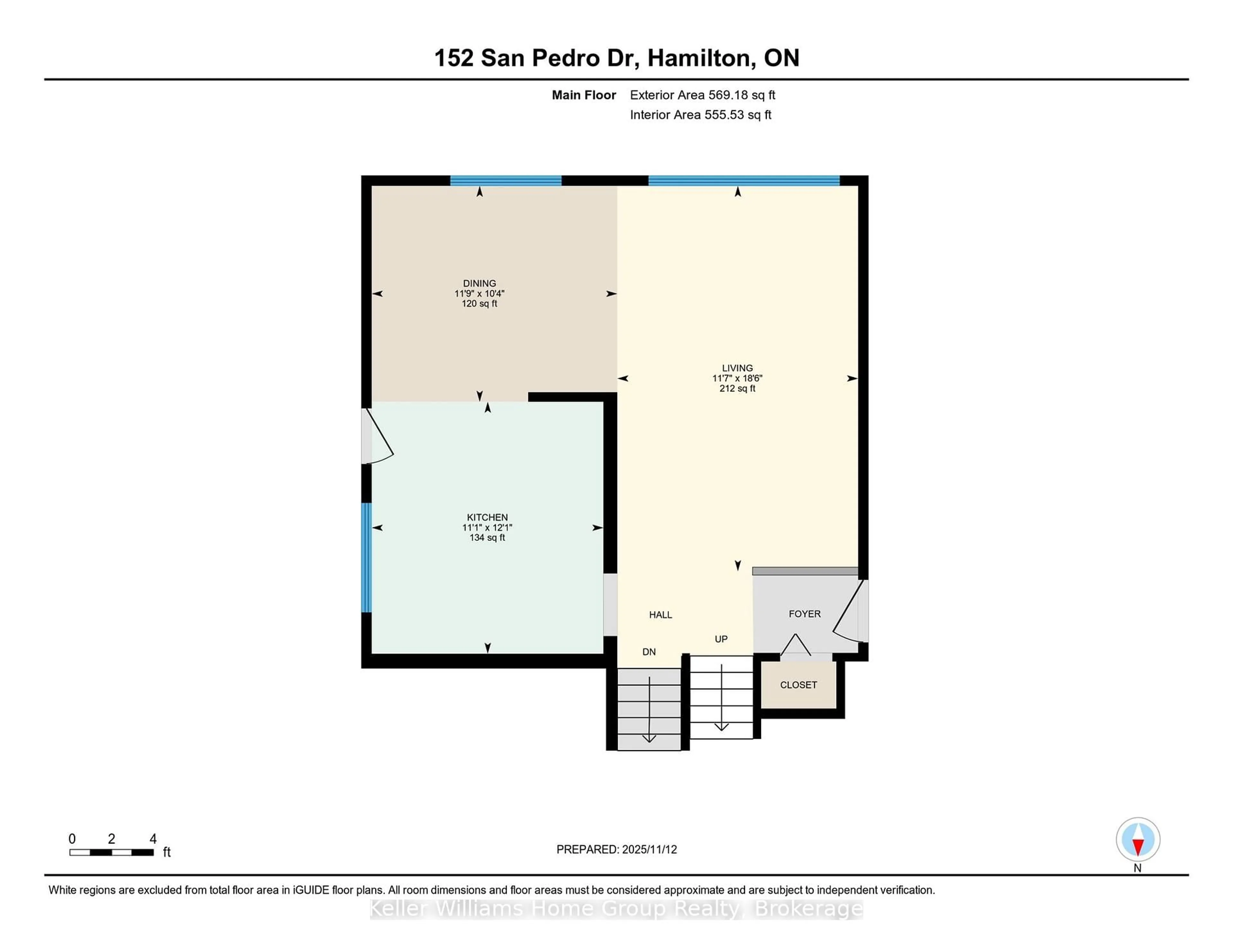 Floor plan for 152 San Pedro Dr, Hamilton Ontario L9C 2C8