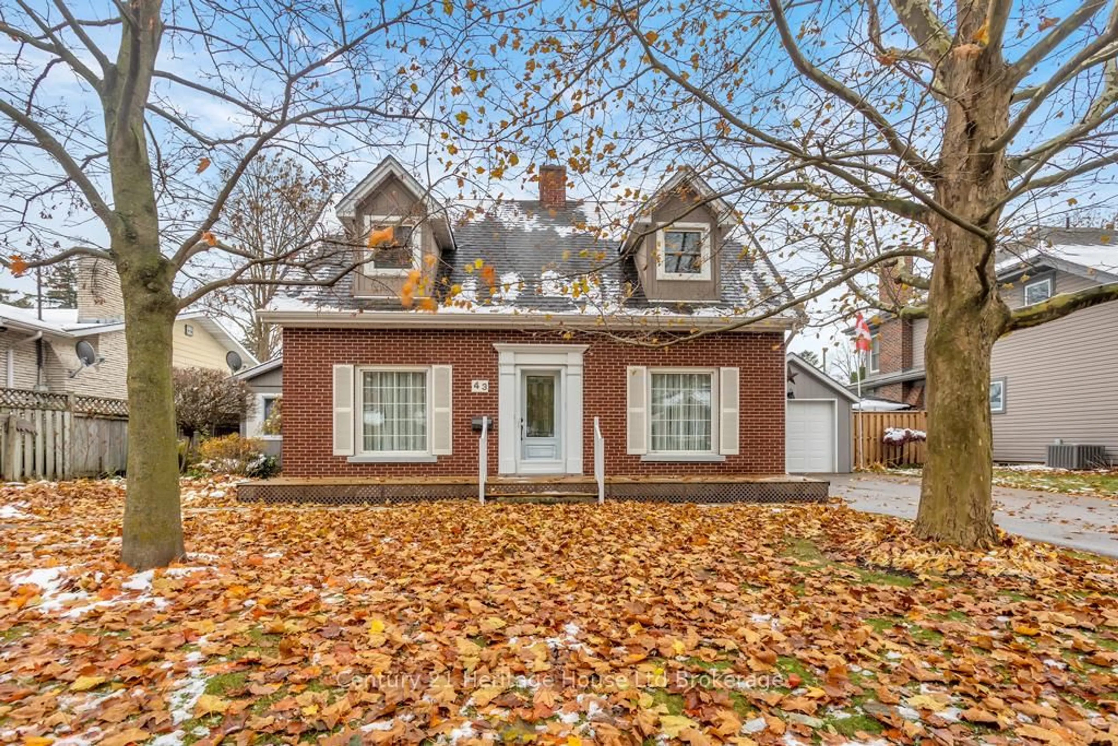 Home with brick exterior material, street for 43 Concession St, Tillsonburg Ontario N4G 1P2