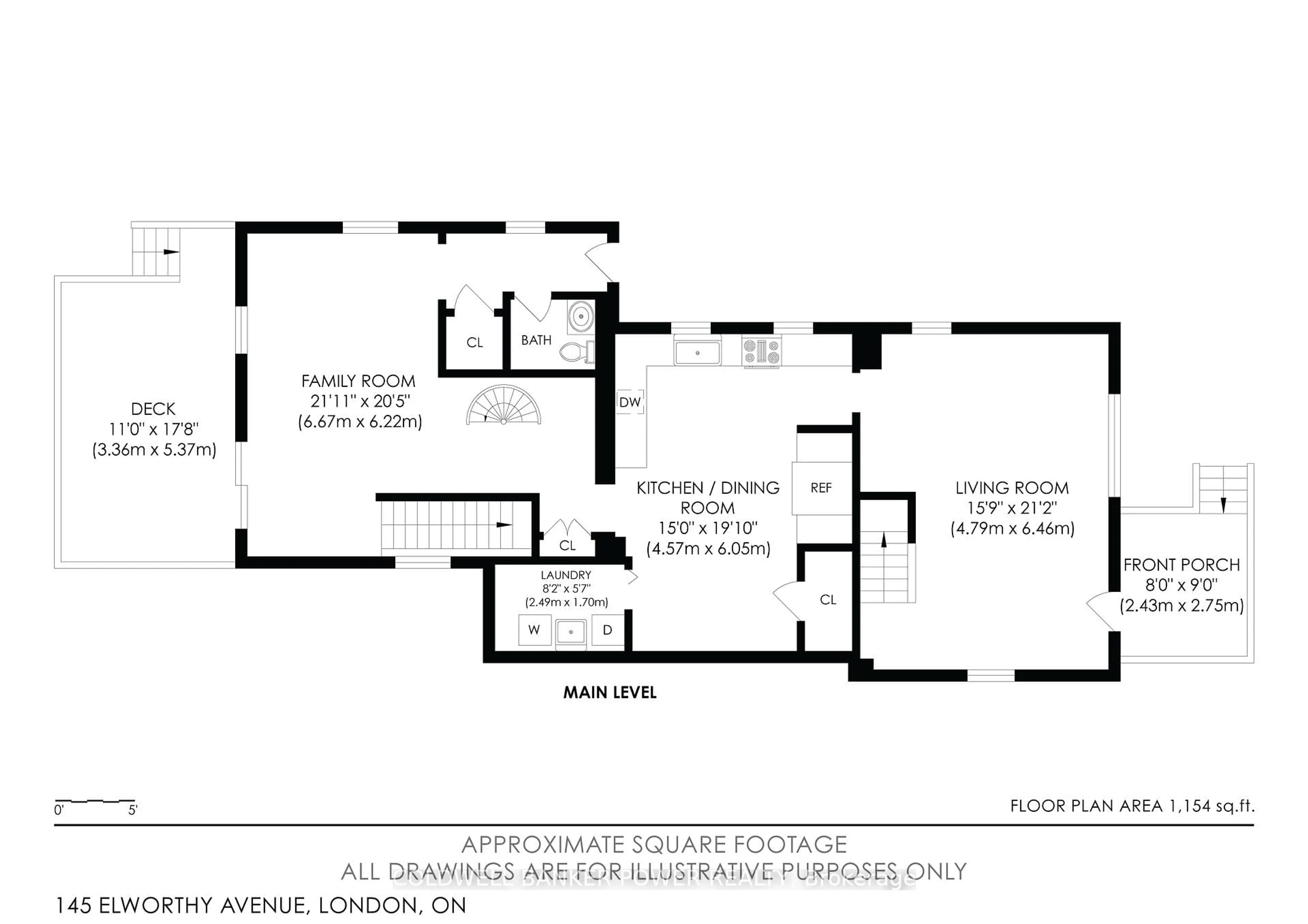 Floor plan for 145 Elworthy Ave, London South Ontario N6C 2M6