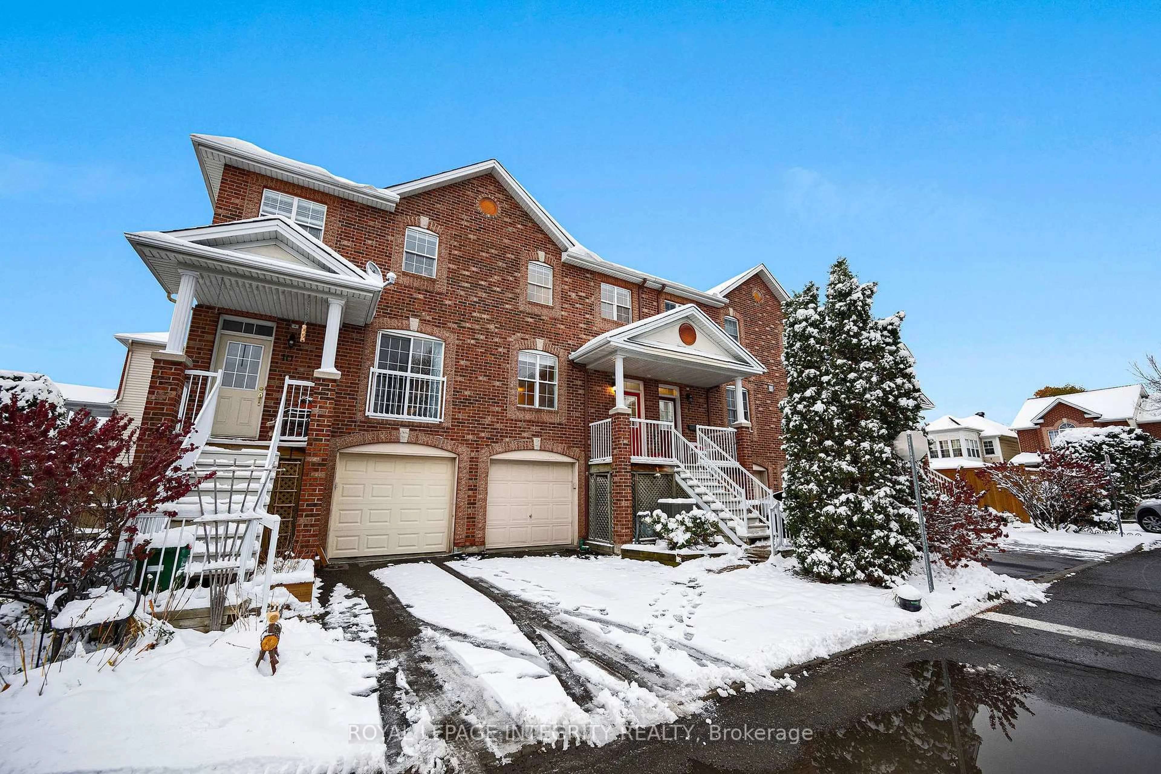 Home with brick exterior material, street for 8 Bell Flower Private, Ottawa Ontario K1T 3Z8
