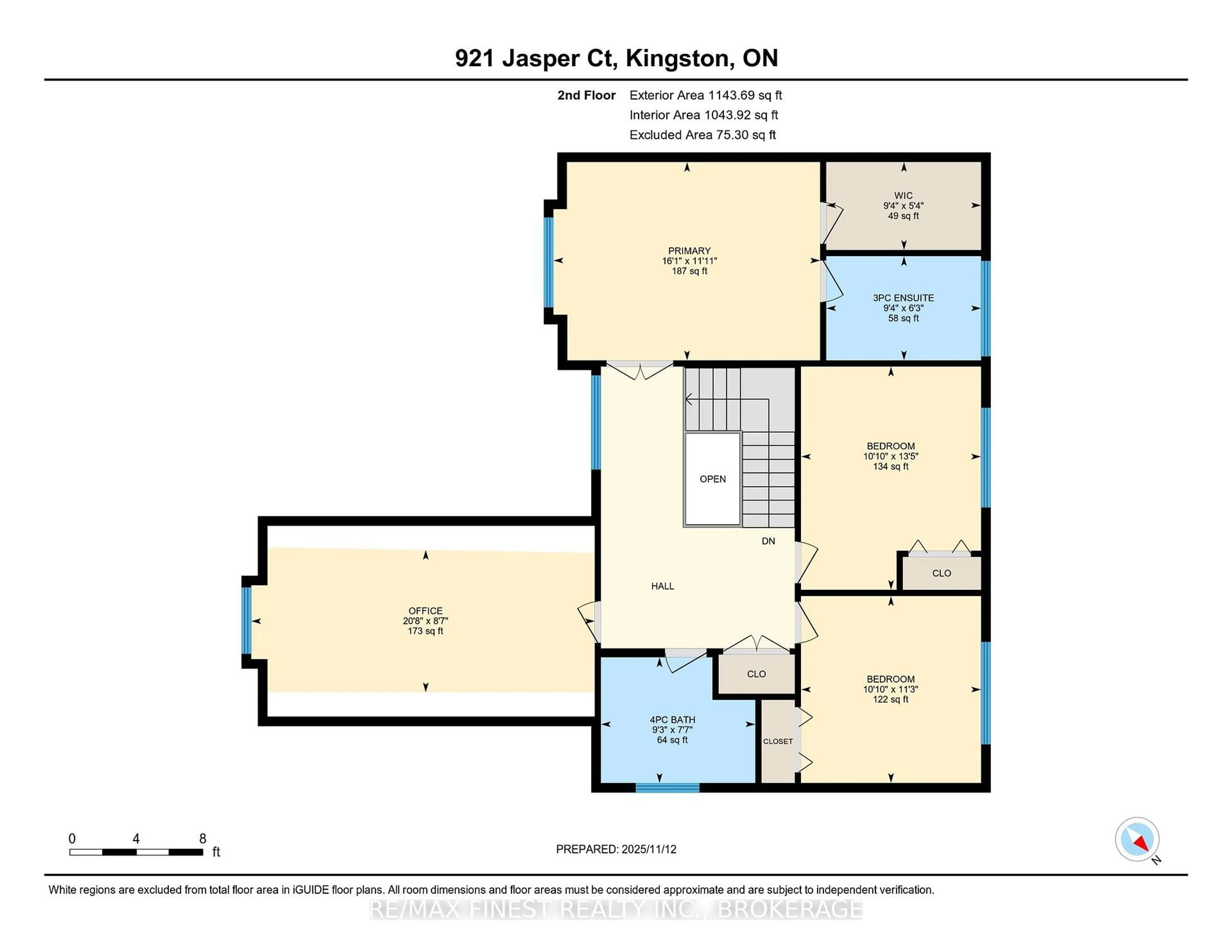 Floor plan for 921 Jasper Crt, Kingston Ontario K7P 2A4
