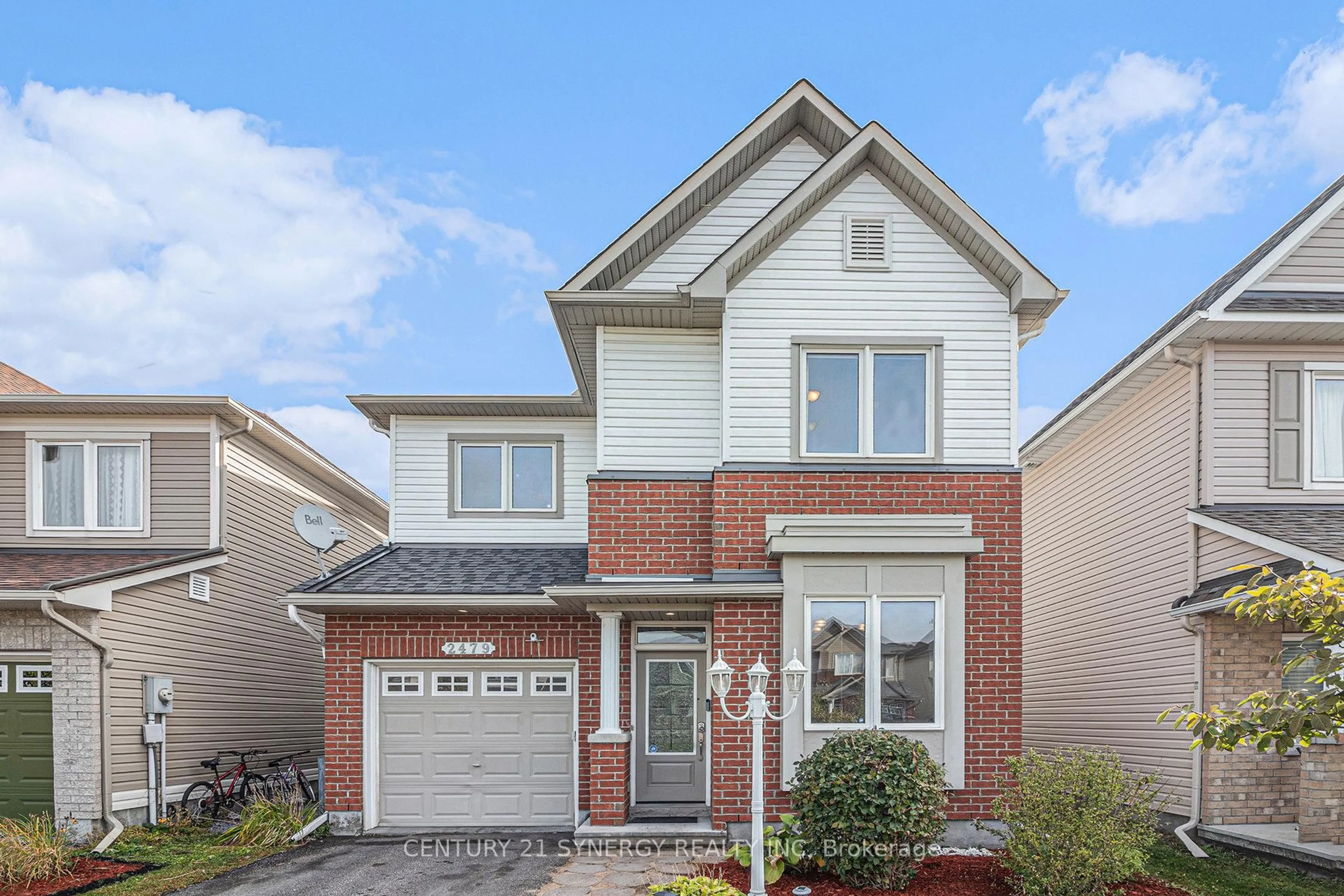 Home with brick exterior material, street for 2479 Esprit Dr, Orleans Ontario K4A 0S6