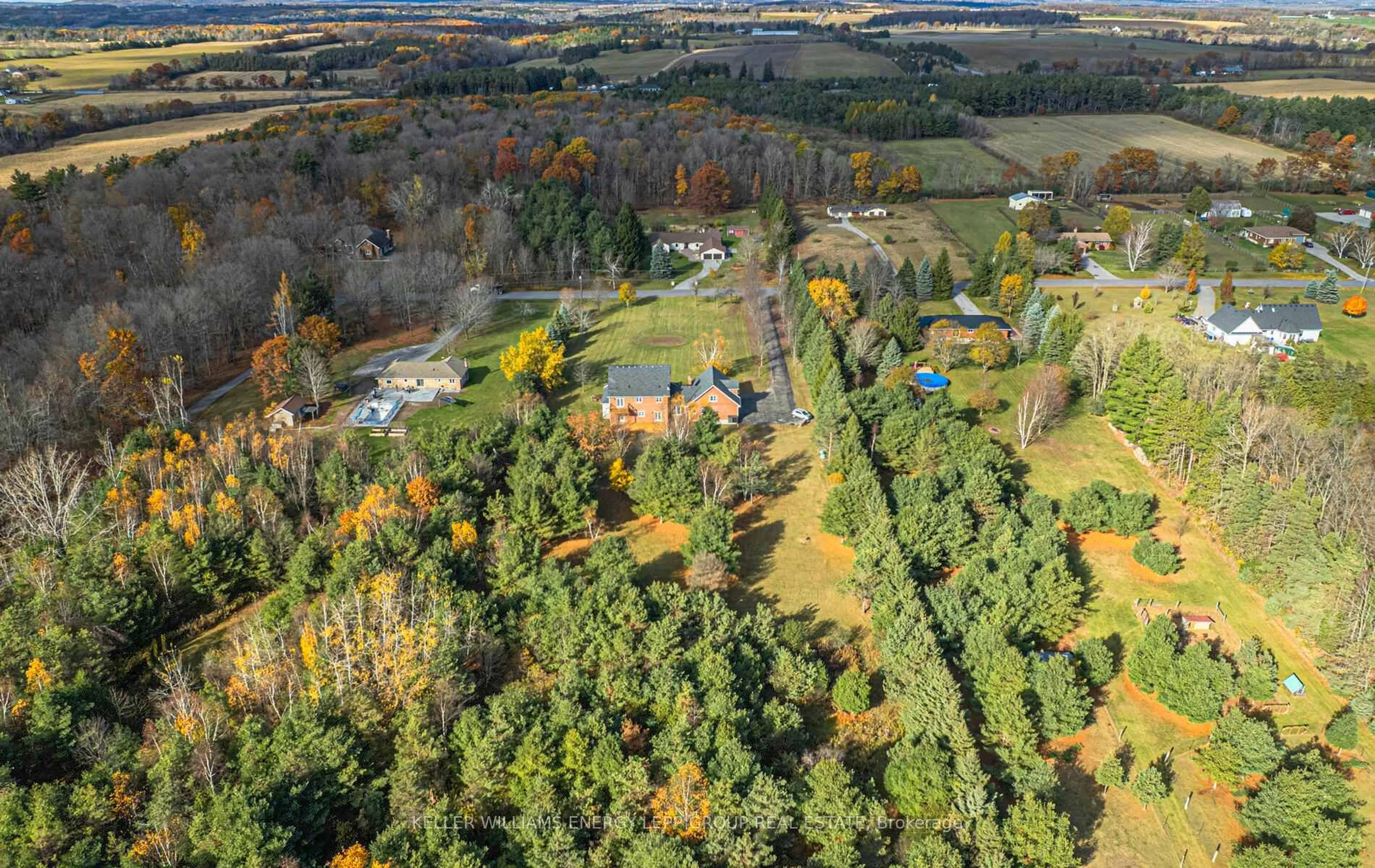 A pic from outside/outdoor area/front of a property/back of a property/a pic from drone, forest/trees view for 881 CARMEL Cres, Cavan Monaghan Ontario L0A 1G0