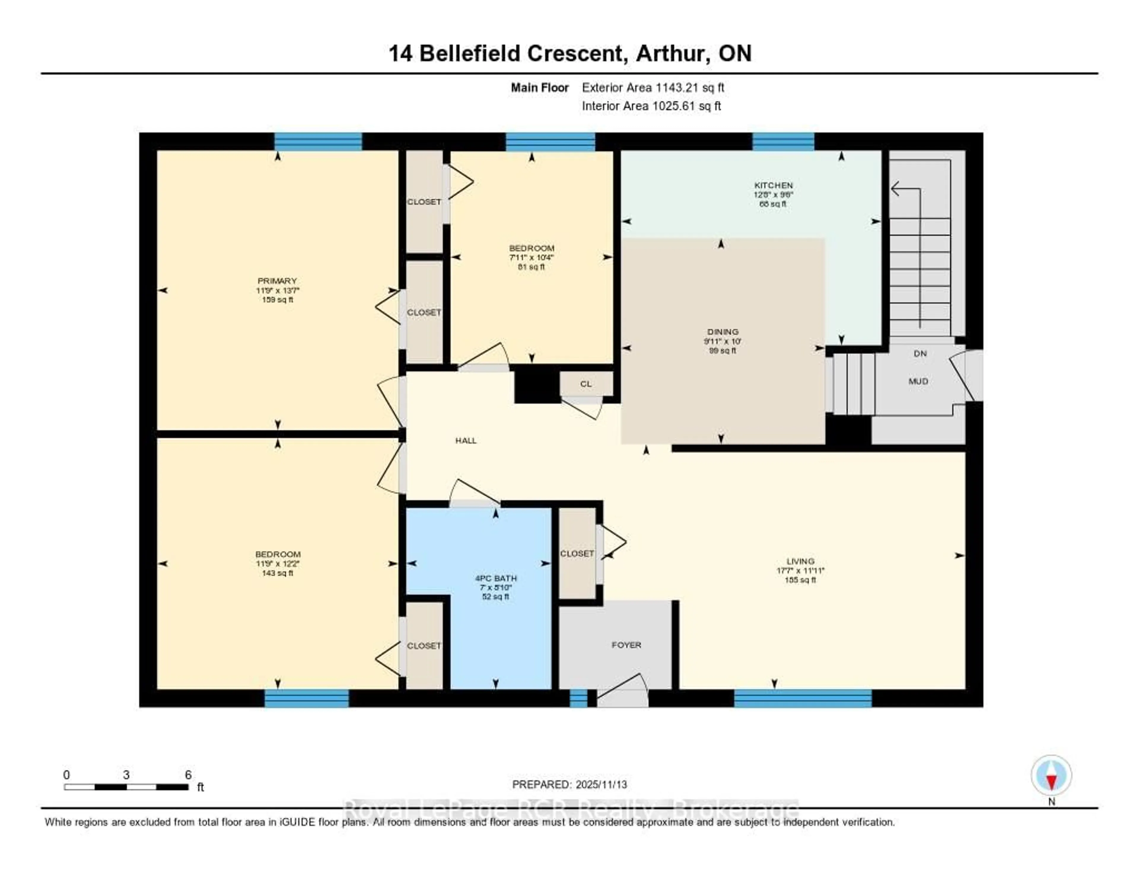 Floor plan for 14 Bellefield Cres, Wellington North Ontario N0G 1A0