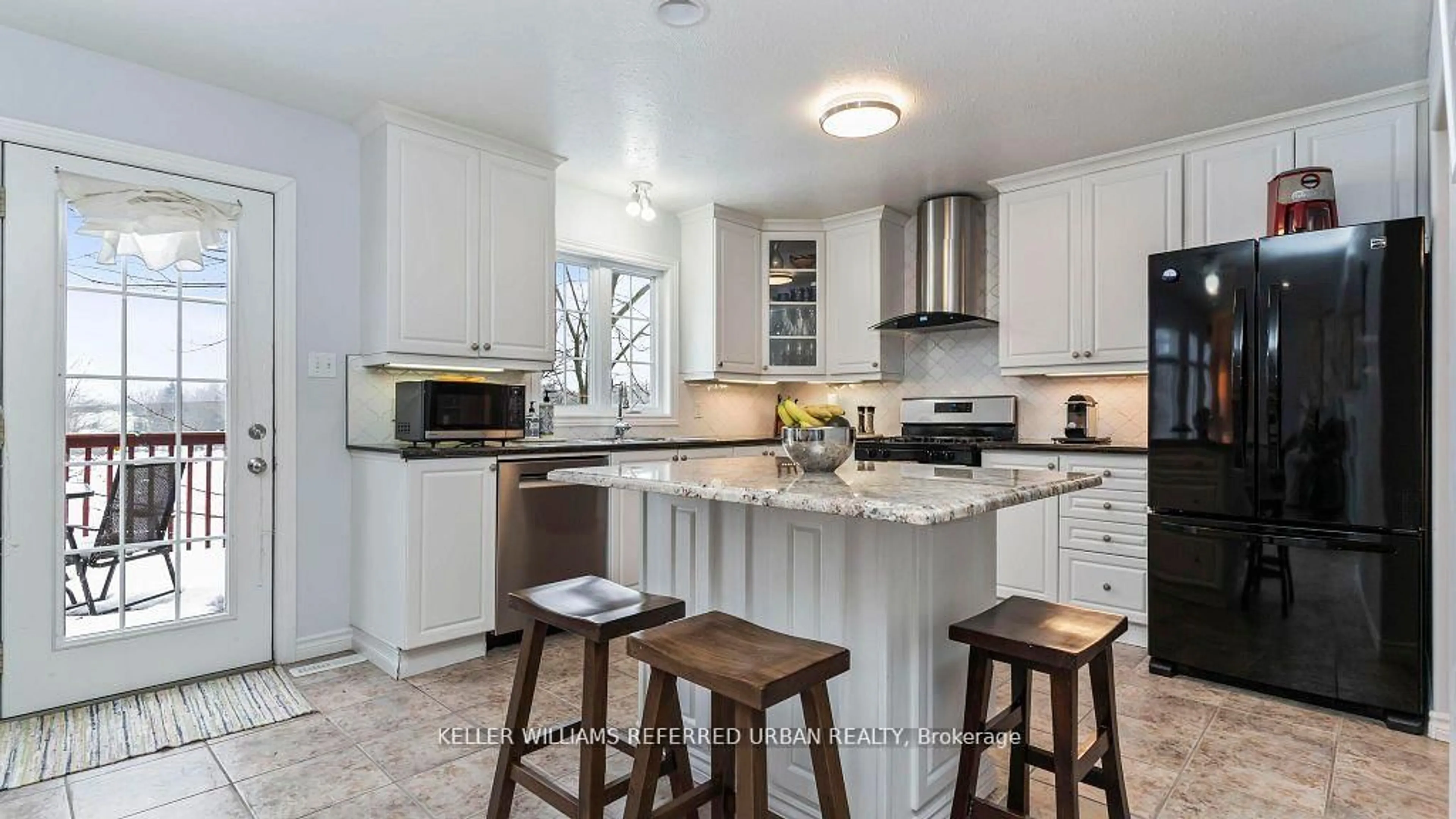 Open concept kitchen, ceramic/tile floor for 847 Garibaldi Ave, London North Ontario N5X 4J6